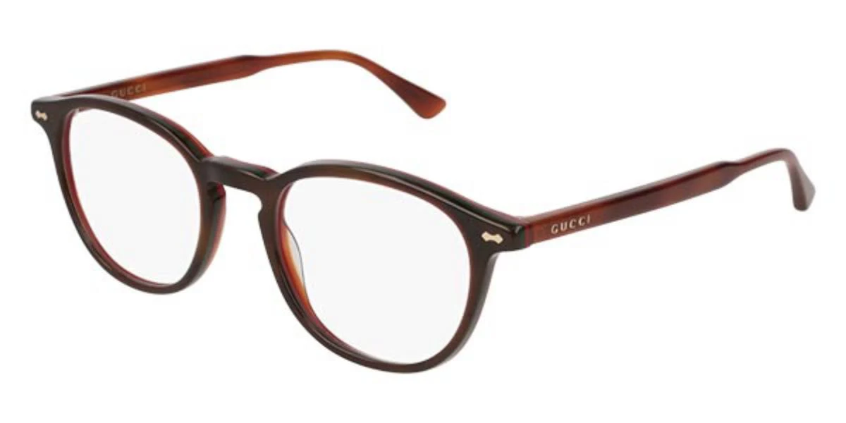 Gucci GG0187O 008 Havana Square Eyeglasses