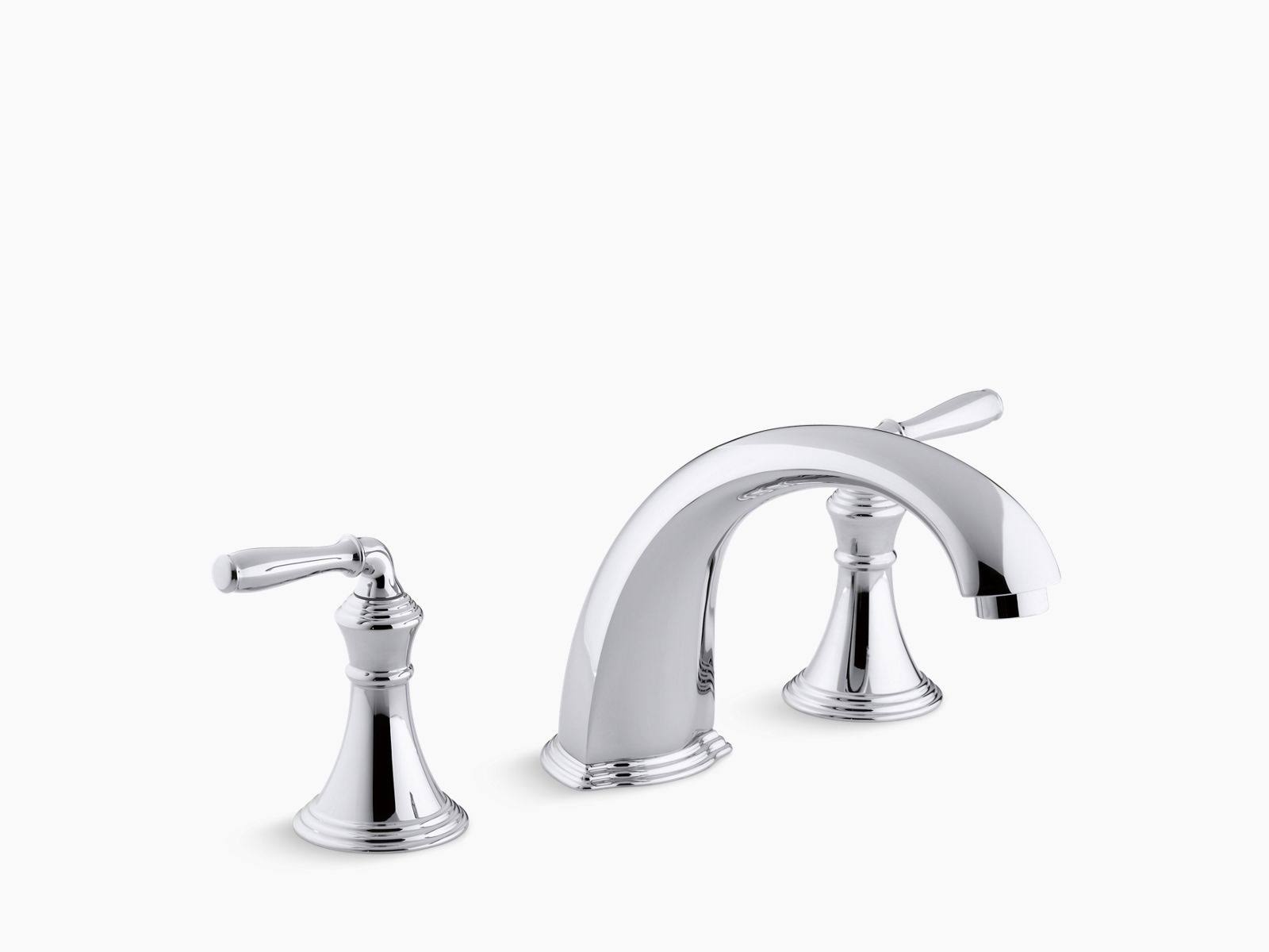 Kohler K-T398-4-CP Devonshire Deck/Rim-Mount High-Flow Bath Faucet TRIM, Polished Chrome