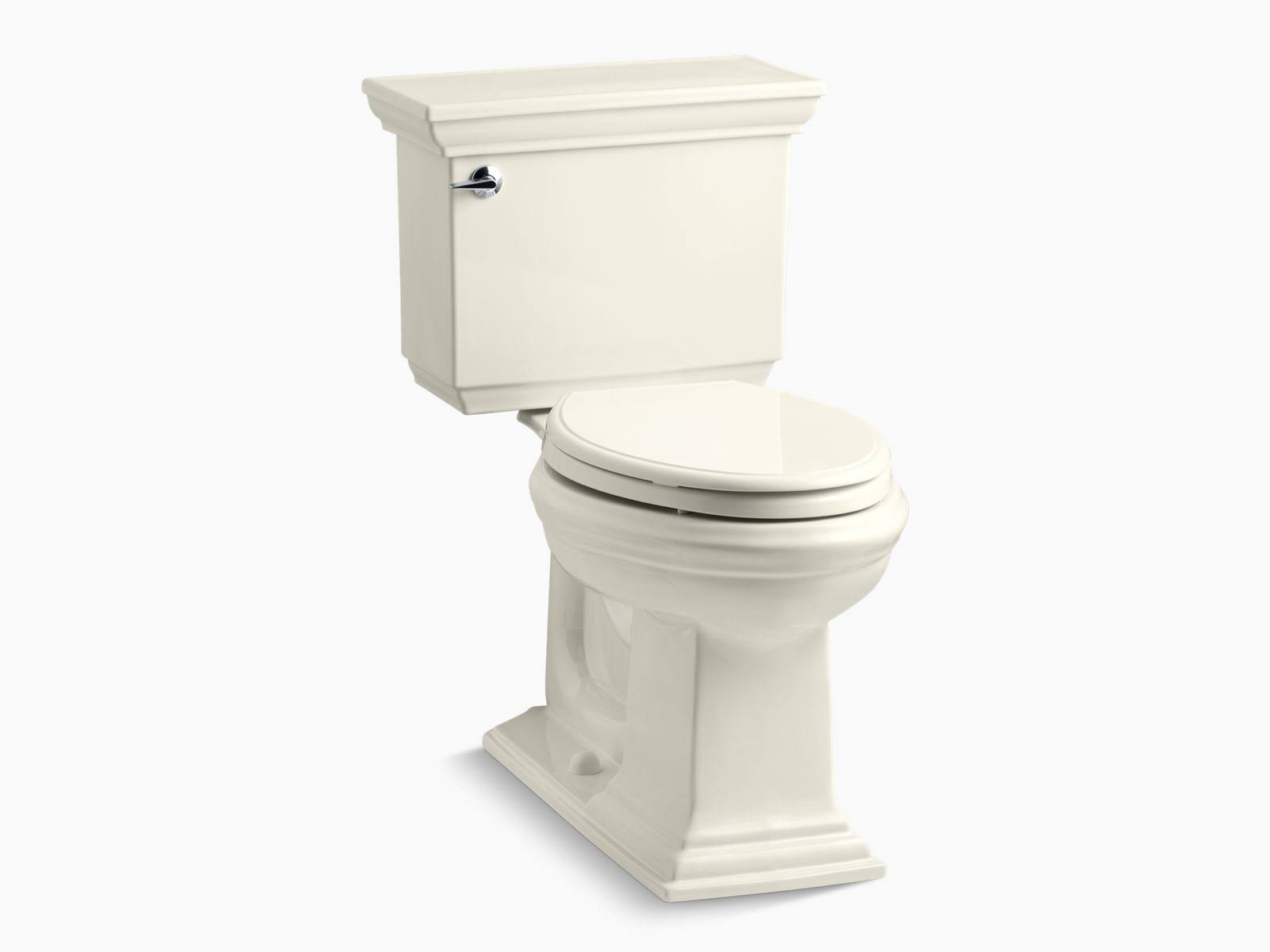 Kohler K-3817 Memoirs Stately 1.28 GPF Two-Piece Elongated Comfort Height Toilet Biscuit 3817-96
