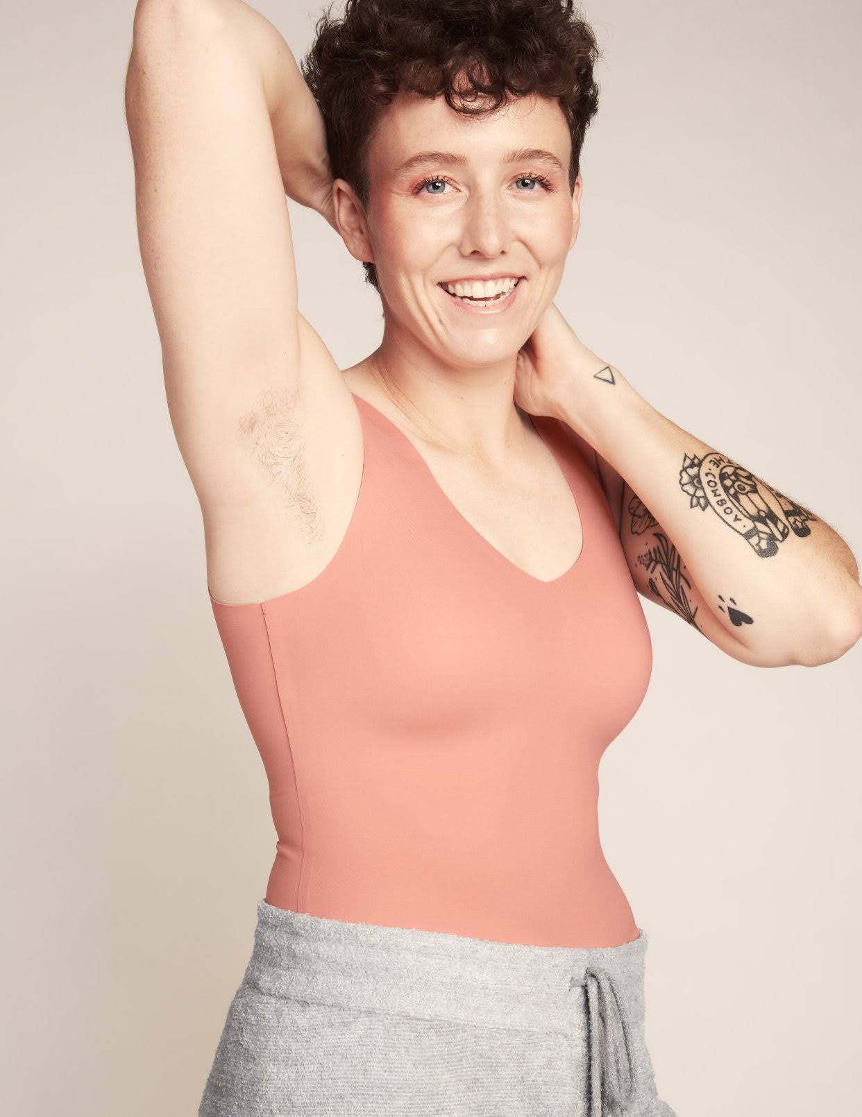 Buy The Luxelift Tank u0026 Shelf Bra Online: Built In Support – Knix Pink Ginger / M+
