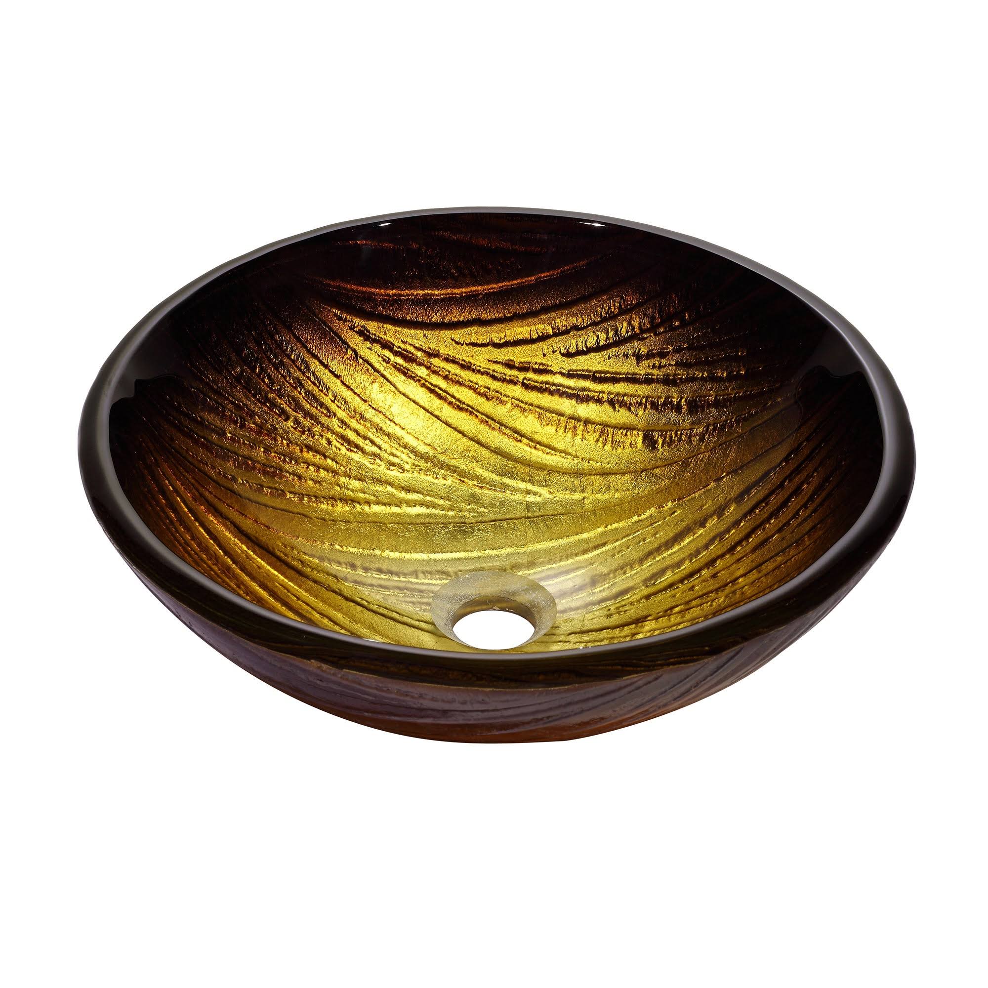 Kraus GV-390-19mm Midas Glass Vessel Sink