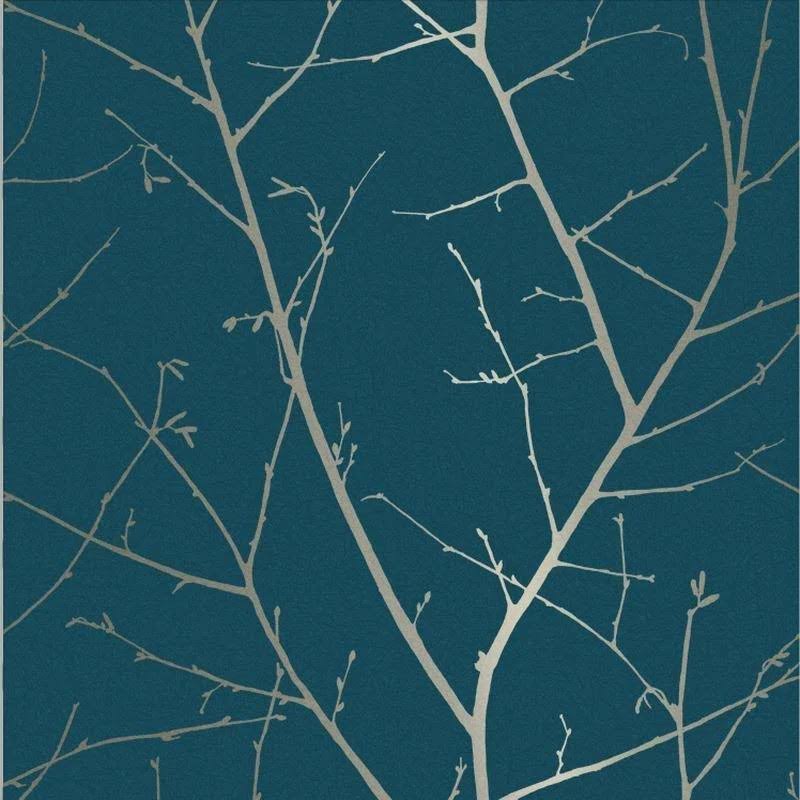 Graham u0026 Brown Boreas Teal Wallpaper