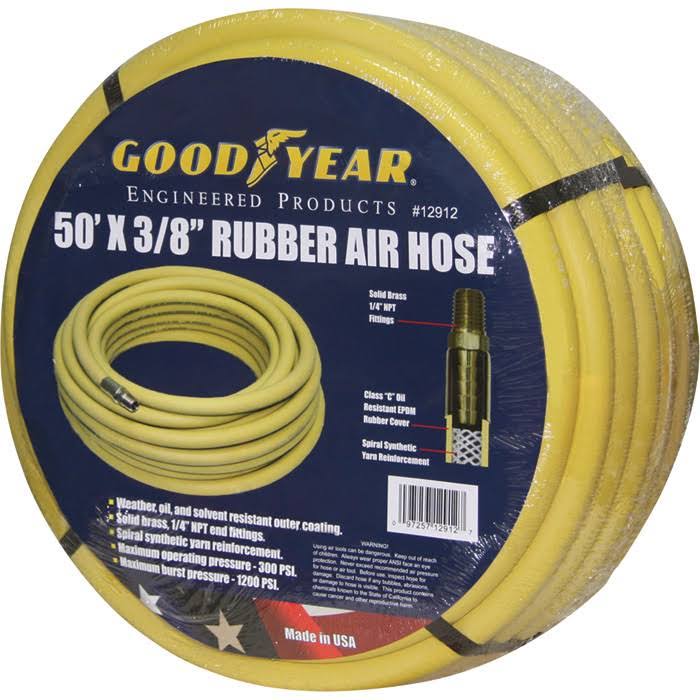 Goodyear Rubber Air Hose 3 8in x 50ft 300 PSI Model 46545 12912