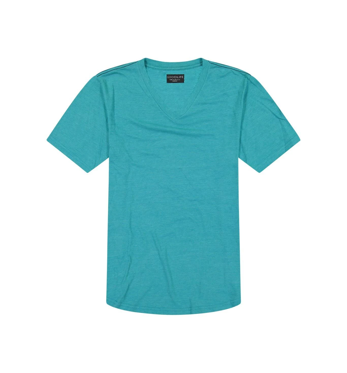 Goodlife Men&s Tri-Blend Scallop V-Neck T-Shirt | Enamel Blue