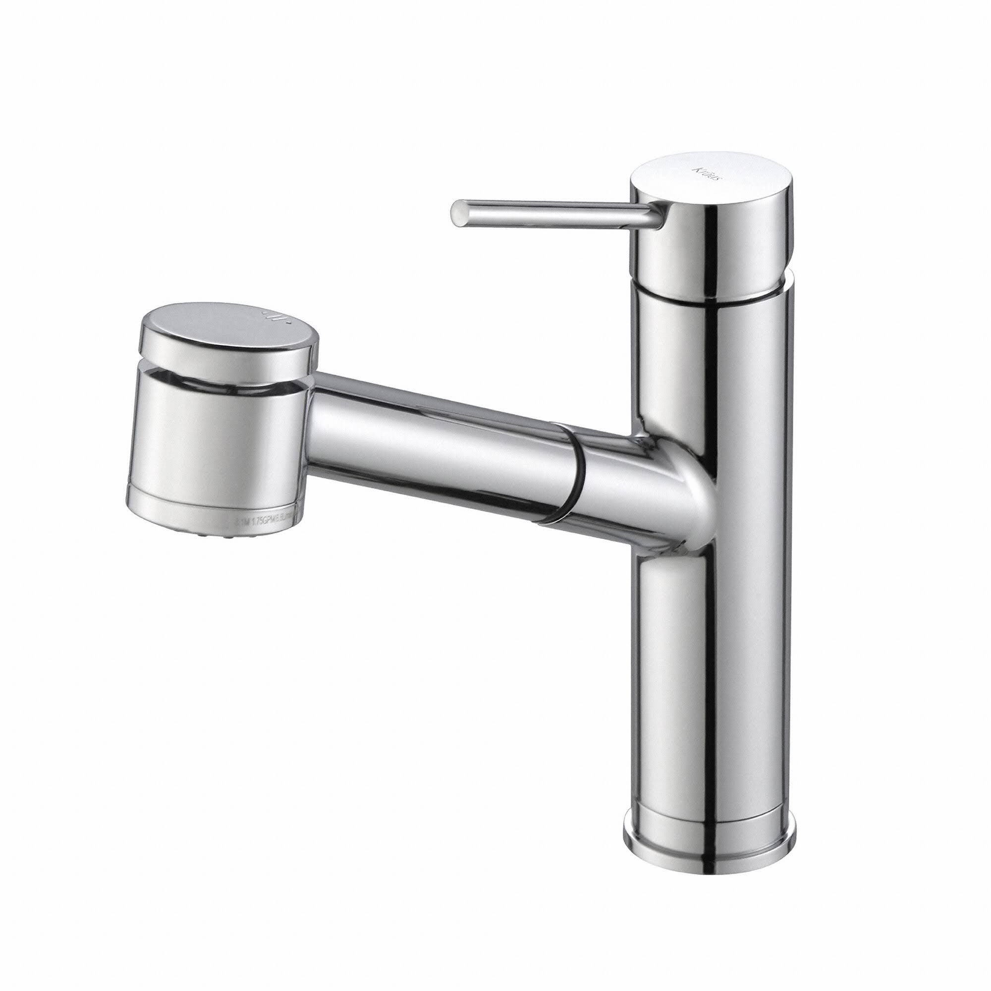 Kraus Oletto Pull Out Kitchen Faucet - Chrome - Single Handle - KPF-2610