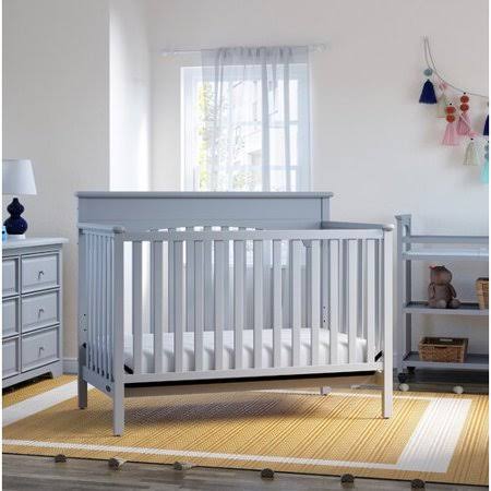 Graco Lauren 4-in-1 Convertible Crib, Gray