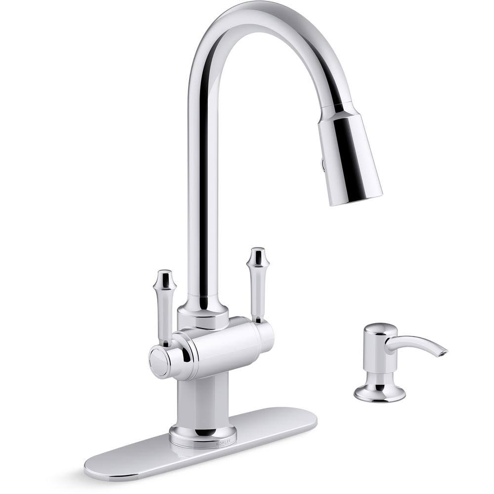 Thierry 2-Handle Pull-Down Kitchen Faucet