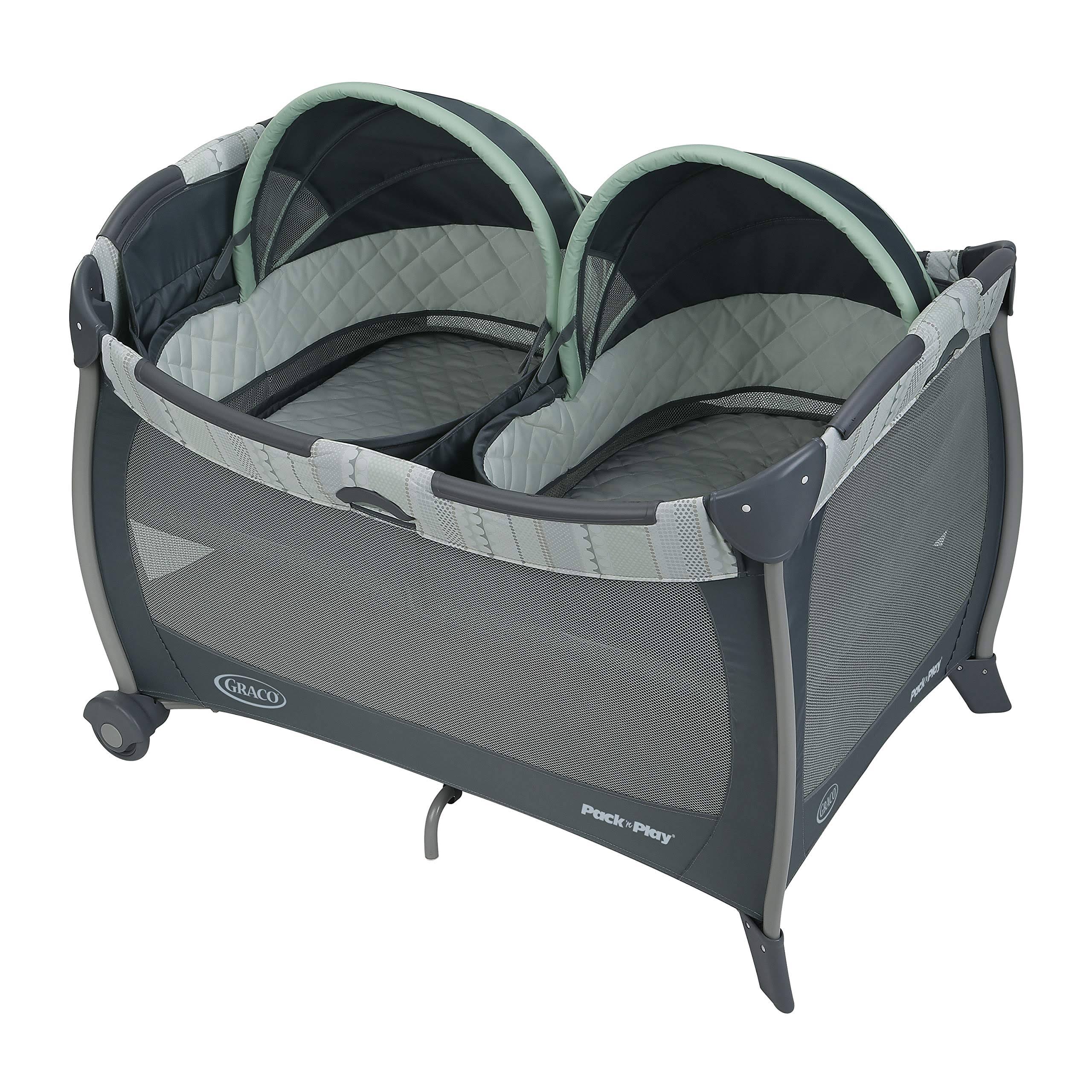Graco - Pack &n Play Playard with Twins Bassinet, Mason