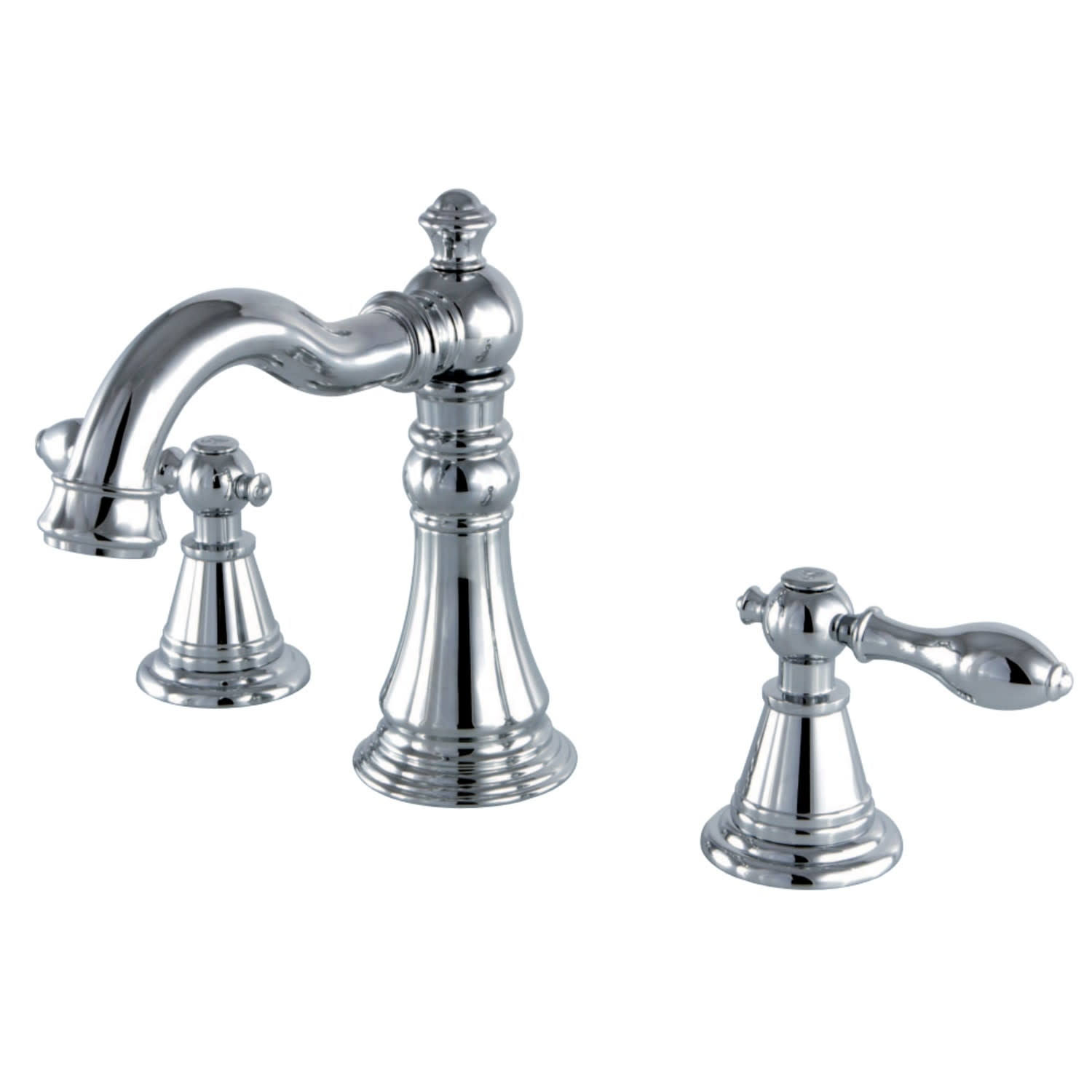 Kingston Brass FSC1971AL English Classic Widespread Bathroom Faucet, Polished Chrome