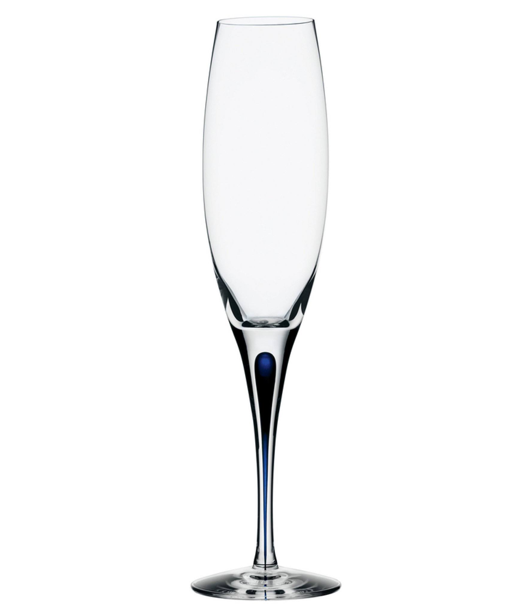 Orrefors Intermezzo Blue Champagne Flute