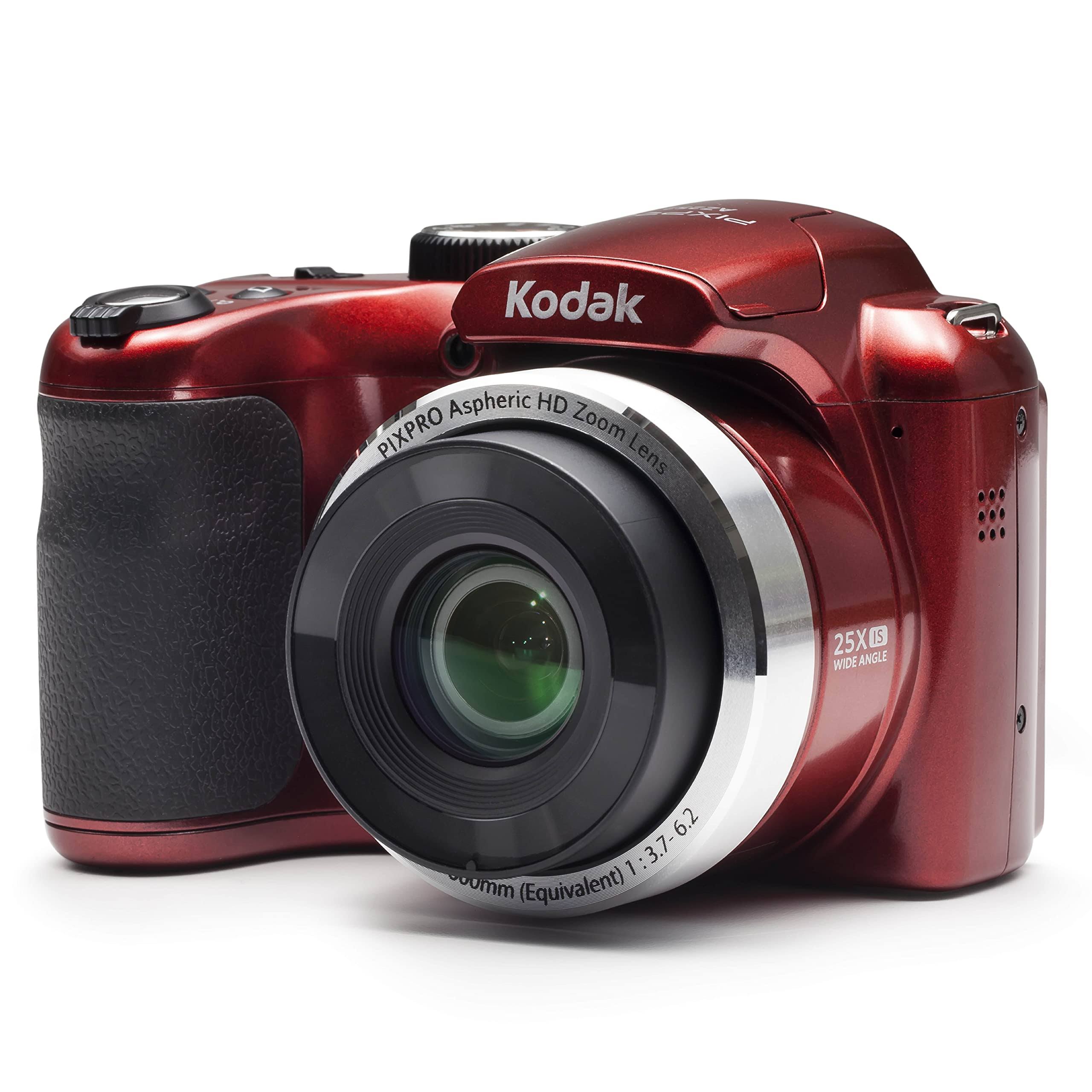 Kodak Pixpro AZ252-RD 16MP Digital Camera, 25x Optical Zoom, Red