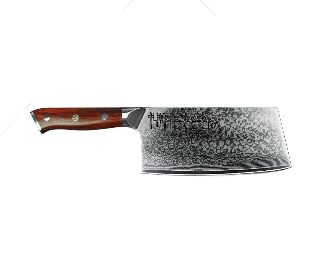 7x22 Damascus Cleaver Knife | Knives Etcetera