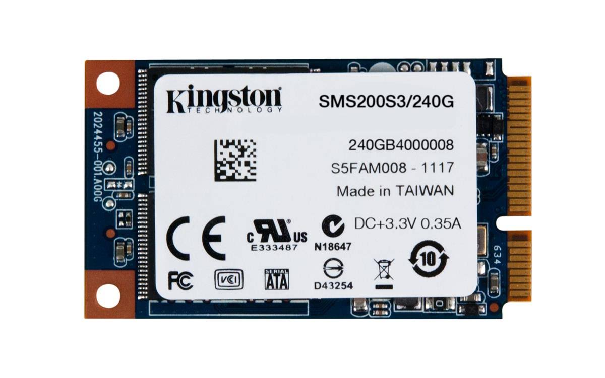 Kingston SSDNow 240GB Solid State Drive MS200 mSATA (SMS200S3/240G)