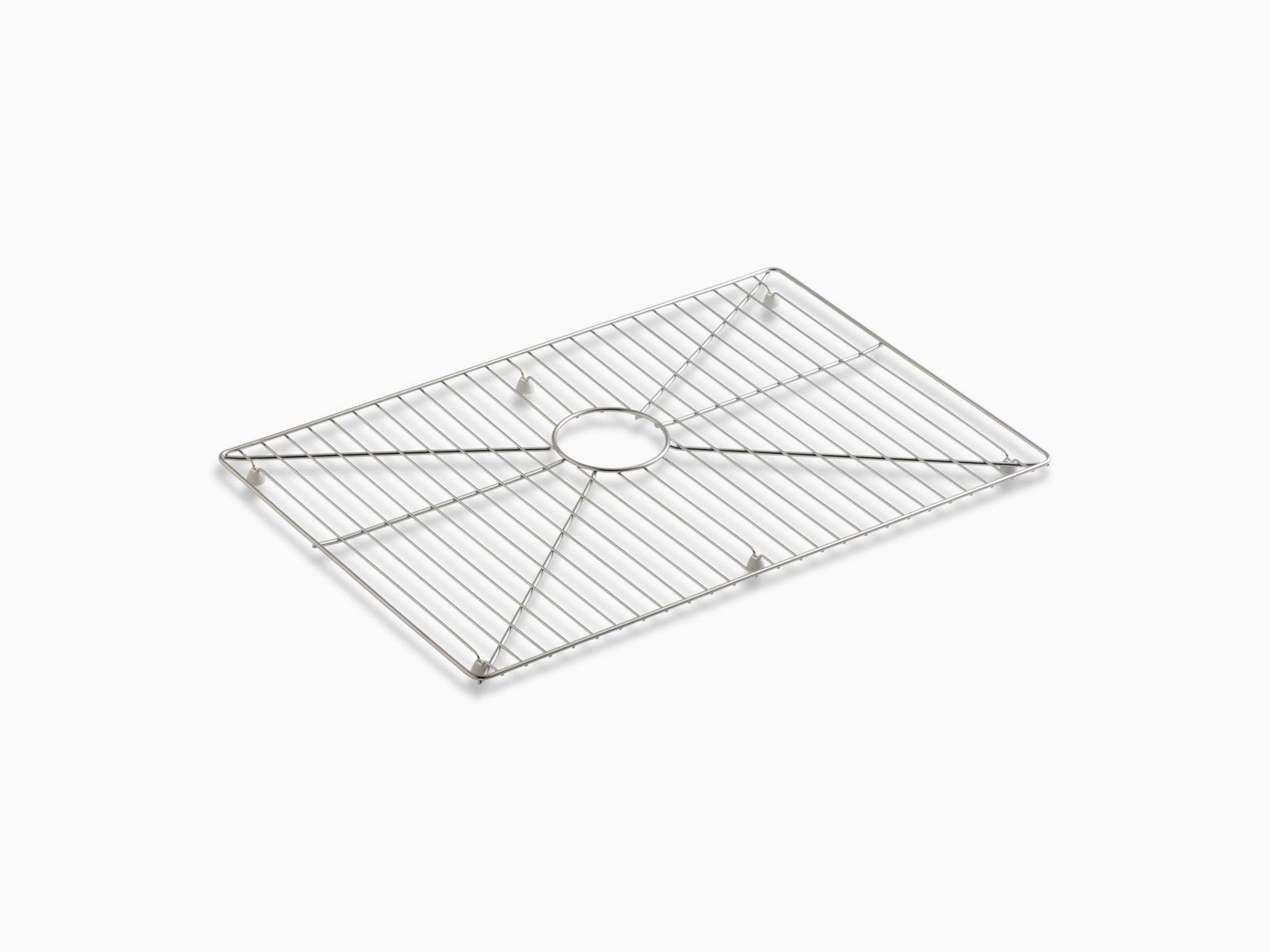 KOHLER K-6466-ST Vault /Strive Stainless Steel Sink Rack, 26x22 X 16-11/16x22 for 30x22 Single-Bowl Apron-Front Sink - Stainless