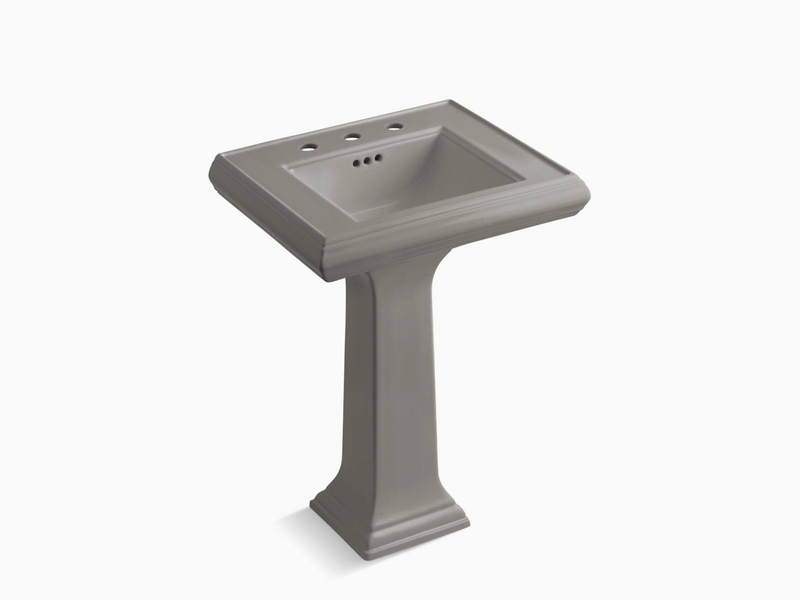 Kohler K-2238-8-K4 Memoirs 24x22 Pedestal Bathroom Sink - Cashmere