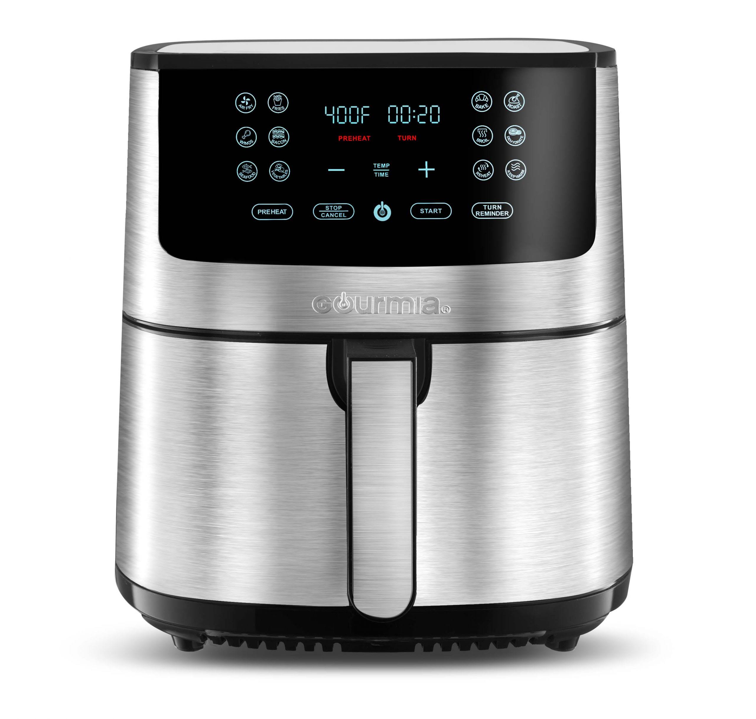 Gourmia 8-Qt. Stainless Steel Digital Air Fryer GAF838