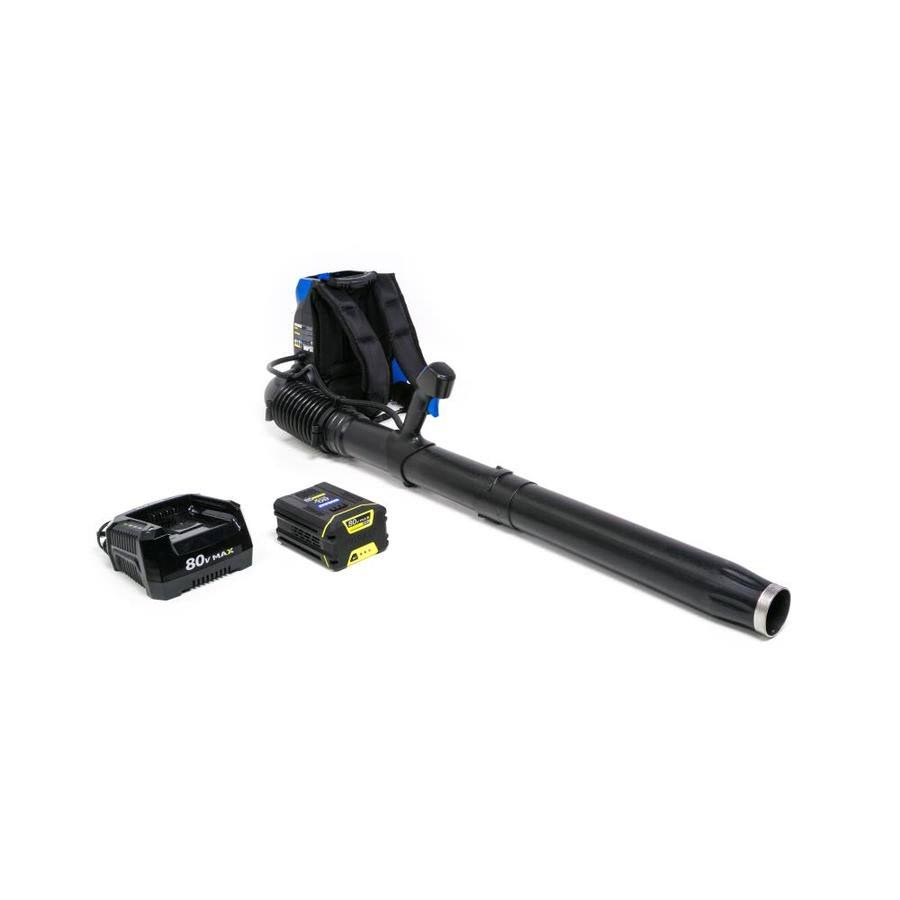 Kobalt 145 MPH 80-Volt Max Lithium Ion (Li-Ion) Brushless Cordless Electric Leaf Blower (Battery Included) in Black | KBB 600A-0