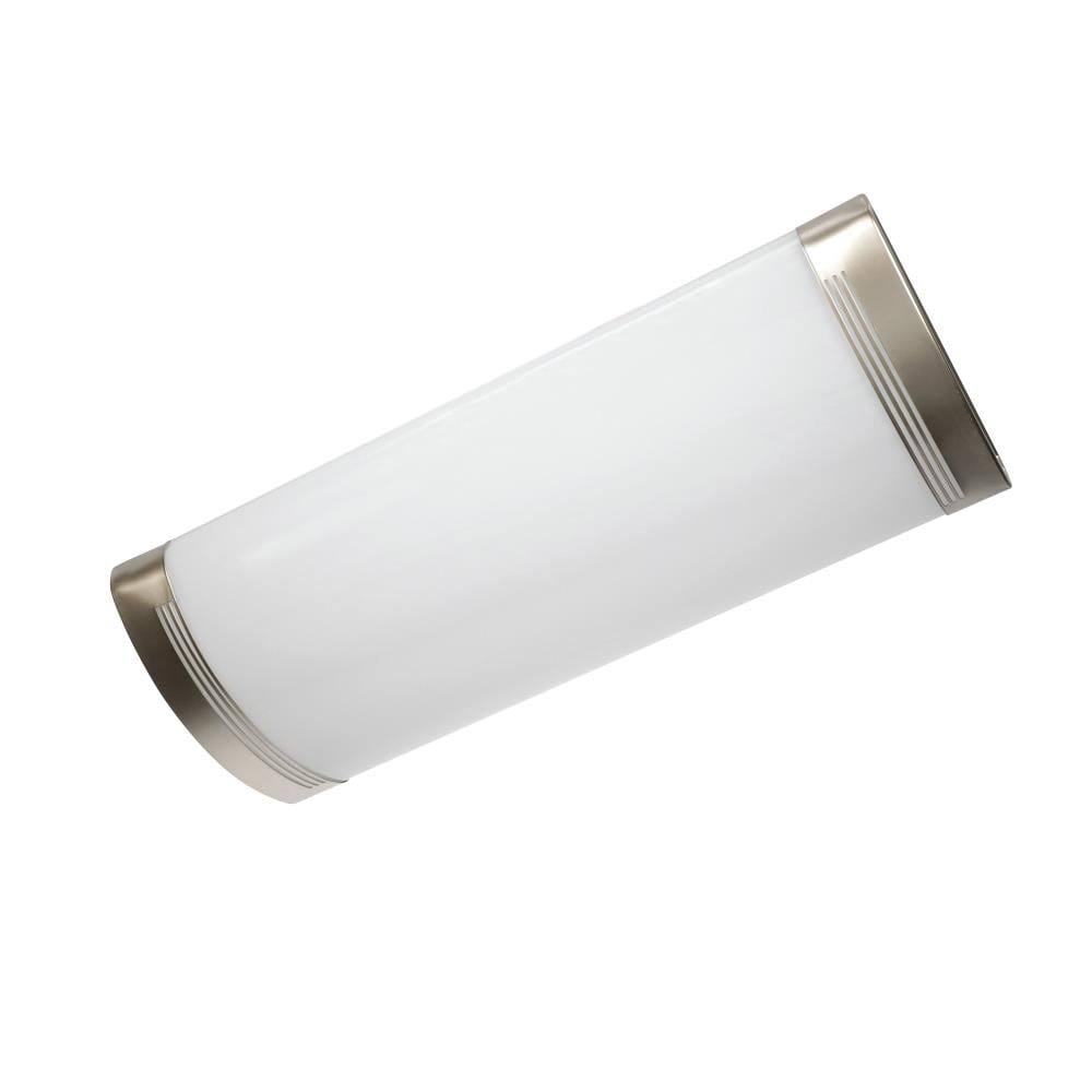 Good Earth Lighting Manhattan 10-in W Nickel Integrated Flush Mount Li