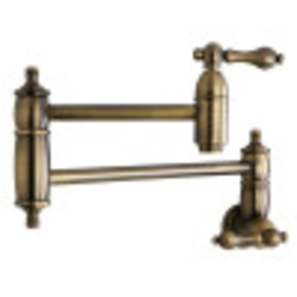 Kingston Brass KS3103AL Restoration Pot FILLER, Vintage Brass