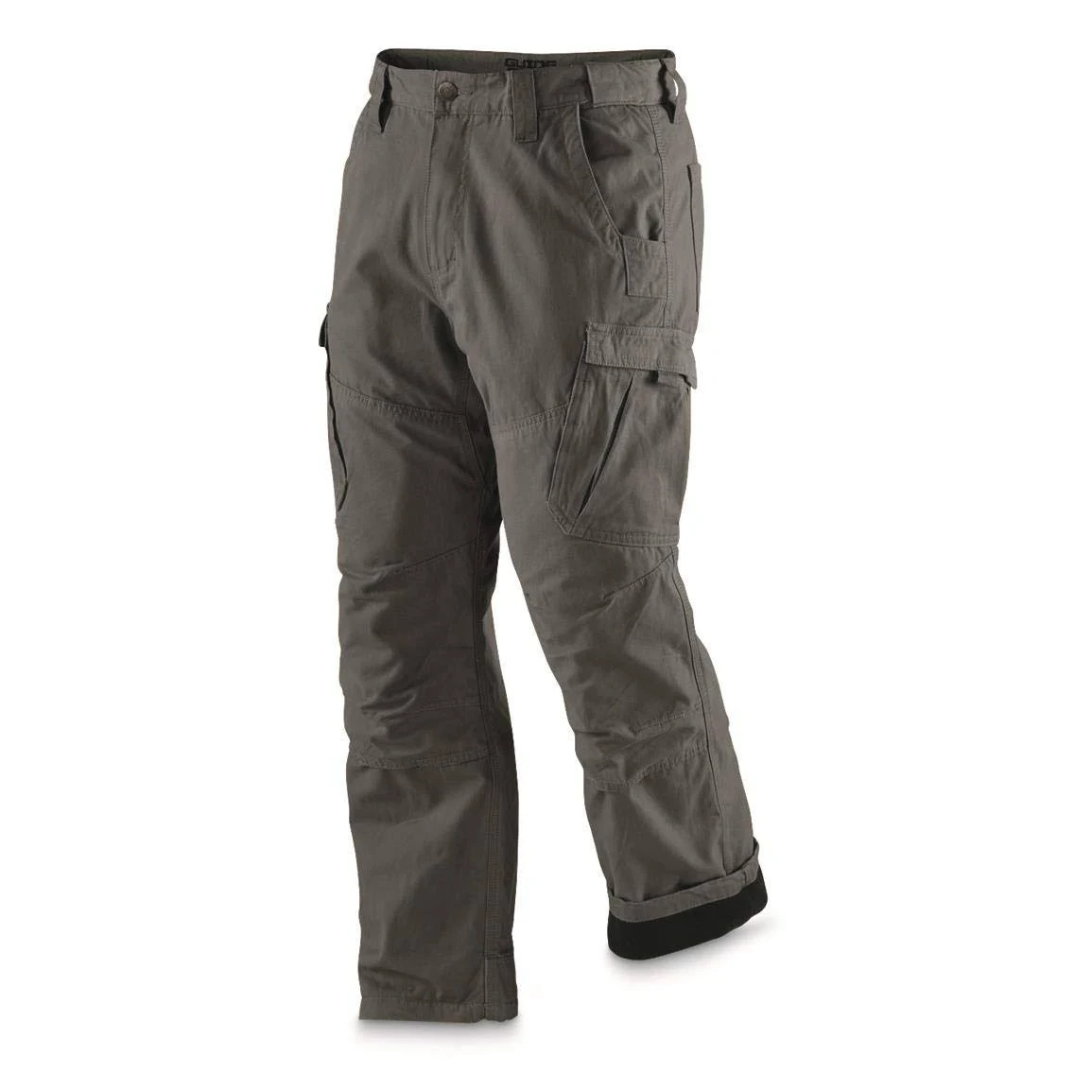 Guide Gear Men&s Fleece Lined Canvas Work Pants, Size: W32 L32, Graphite Gray