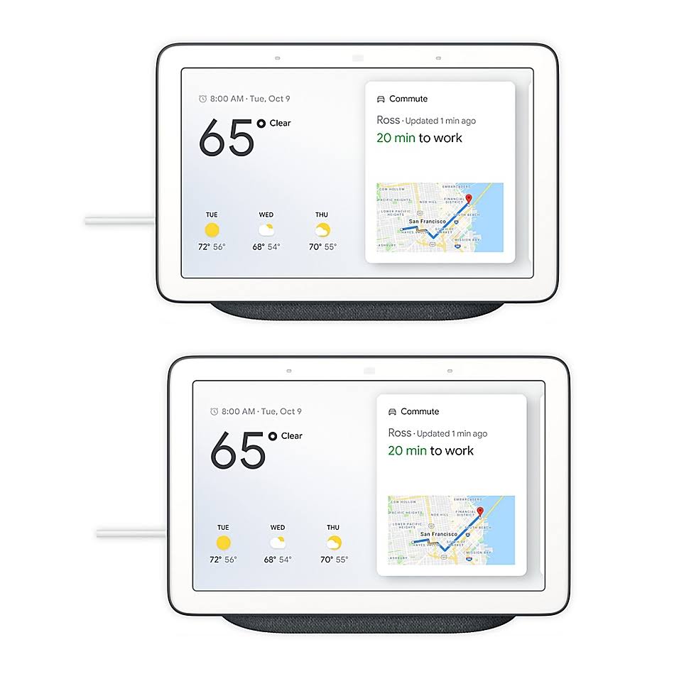 Google Nest 2-Pack Hub Bundle in Charcoal
