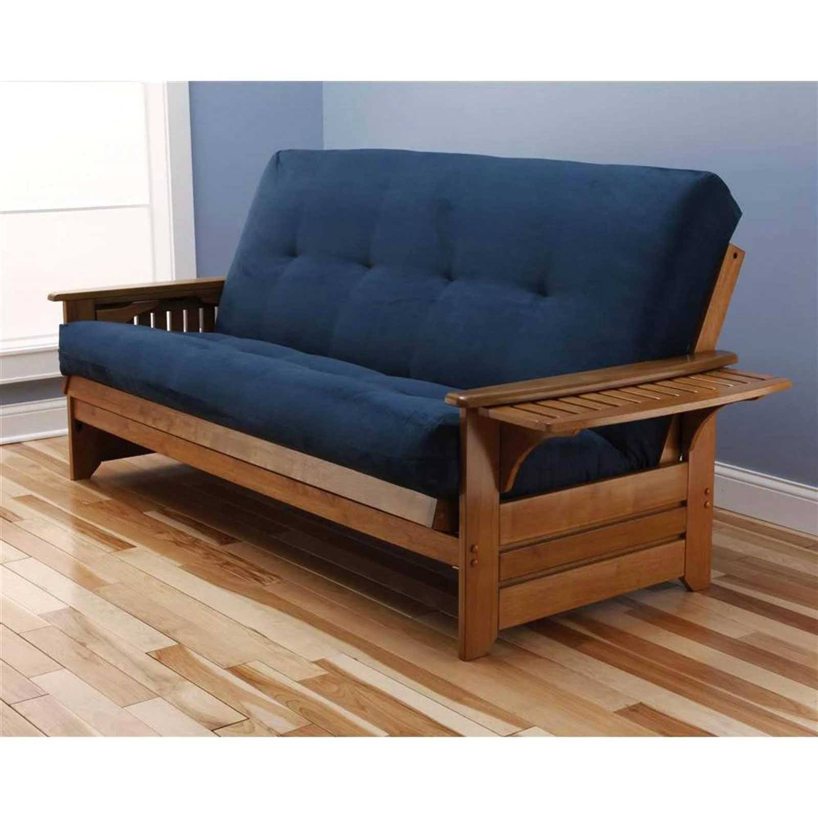 Kodiak Phoenix Frame-Barbados Finish-Suede Navy Mattress