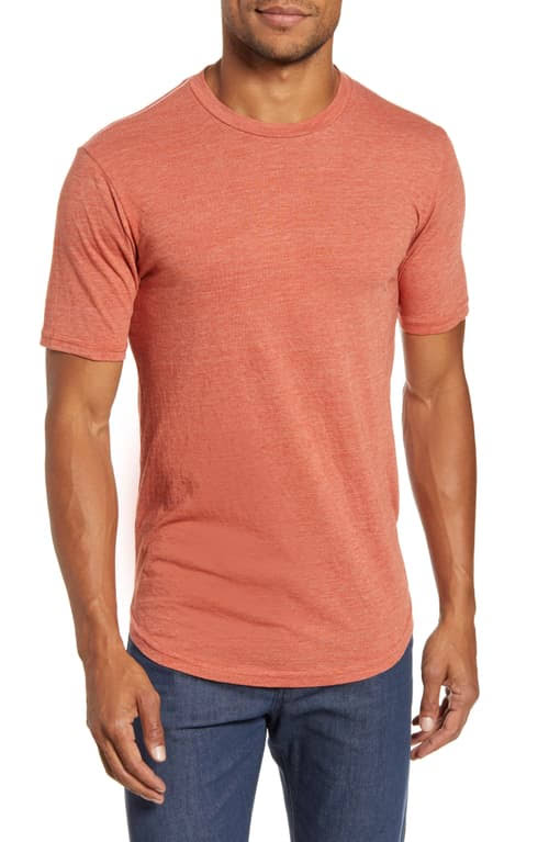 Goodlife Scallop Triblend Crewneck T-Shirt Clay