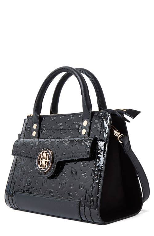 River Island Embossed Middy Tote - Black