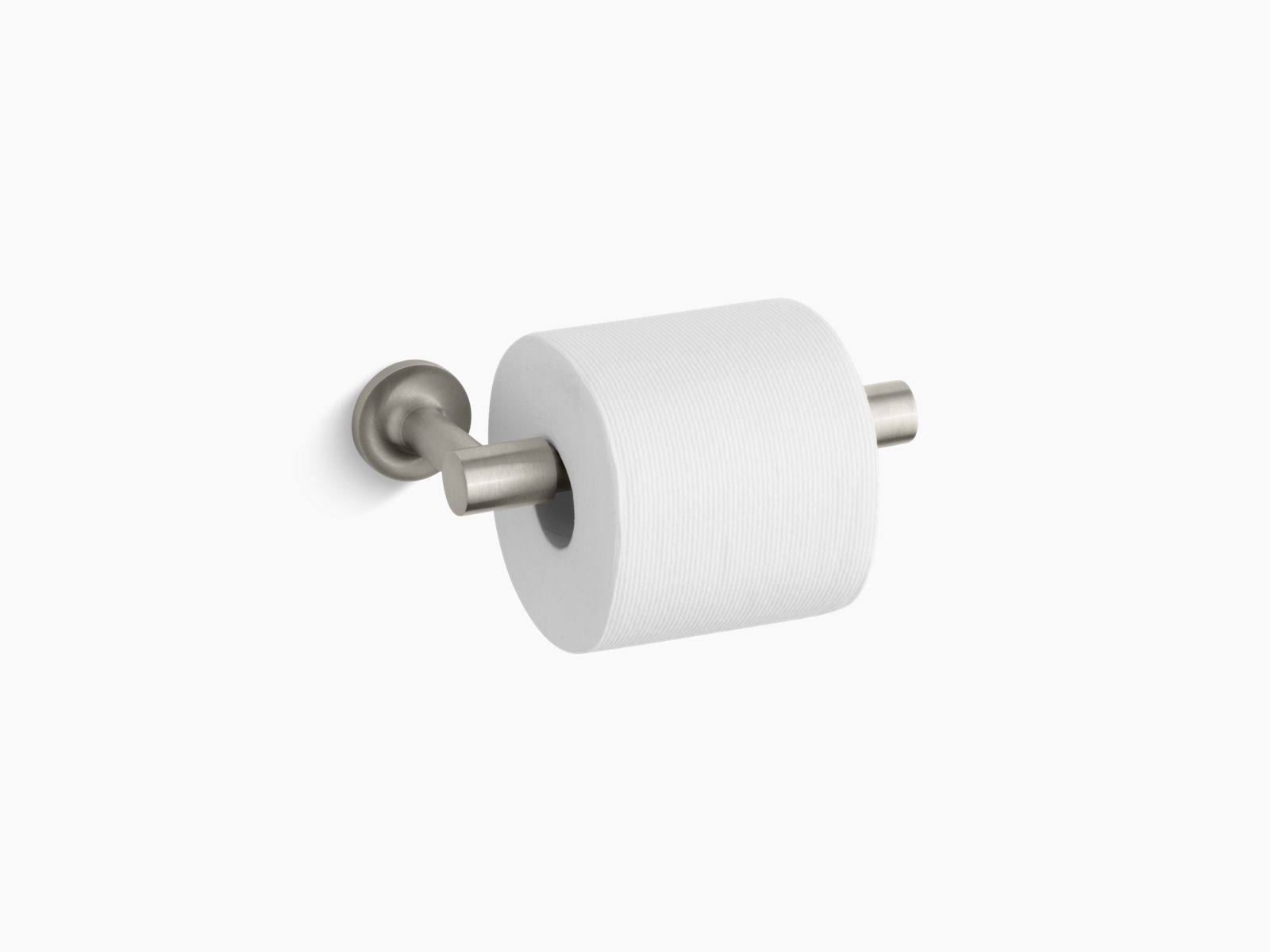 Kohler 14377-BN Purist Pivoting Toilet Tissue Holder - Vibrant Brushed Nickel