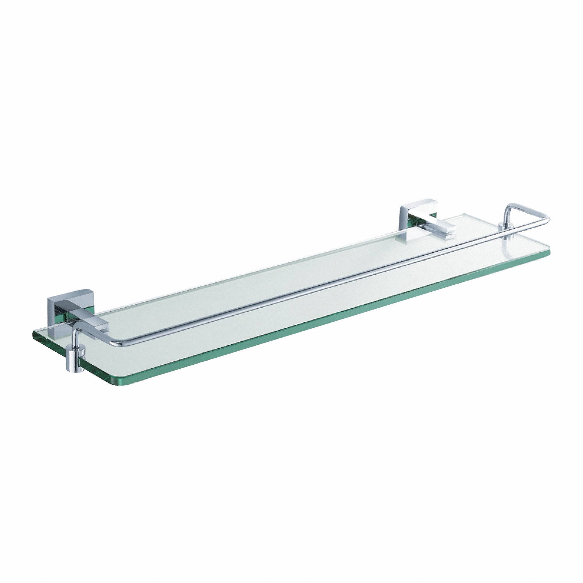 Kraus Aura Bathroom Shelf with Railing Chrome KEA-14445CH