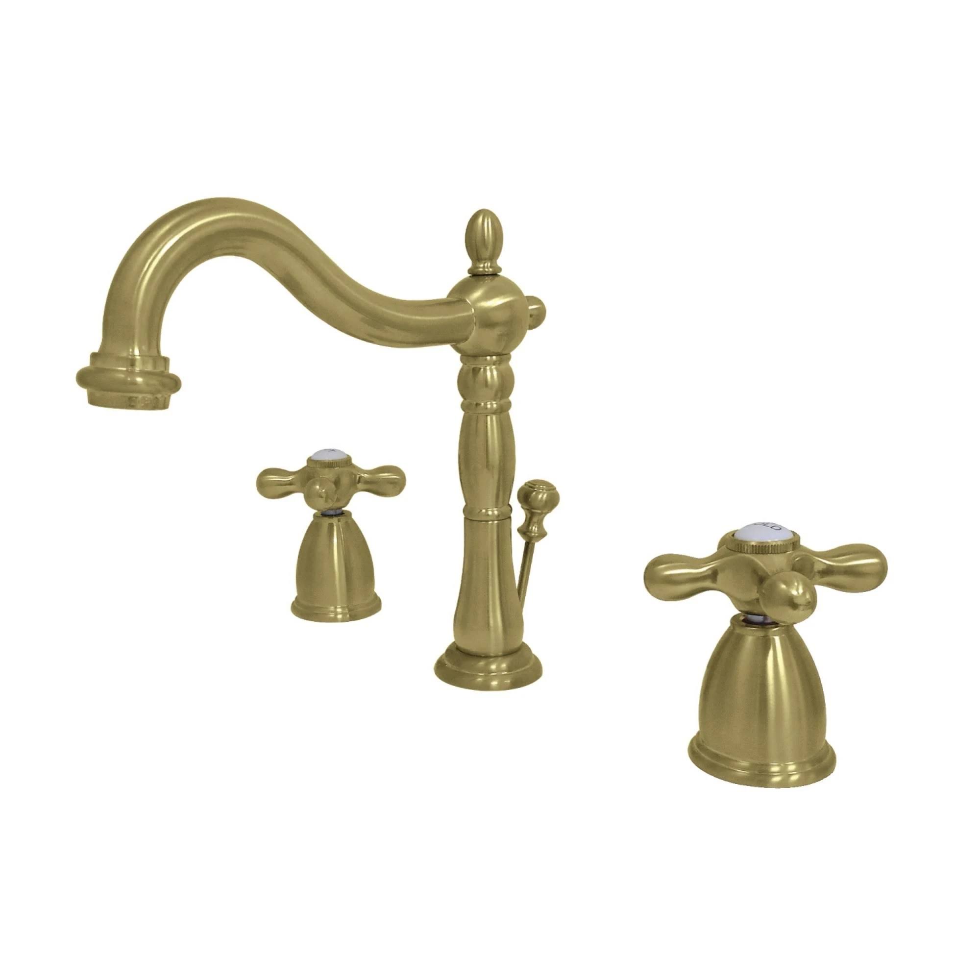 Kingston Brass KB1977AX 8 in. Widespread Bathroom Faucet Brushed Brass