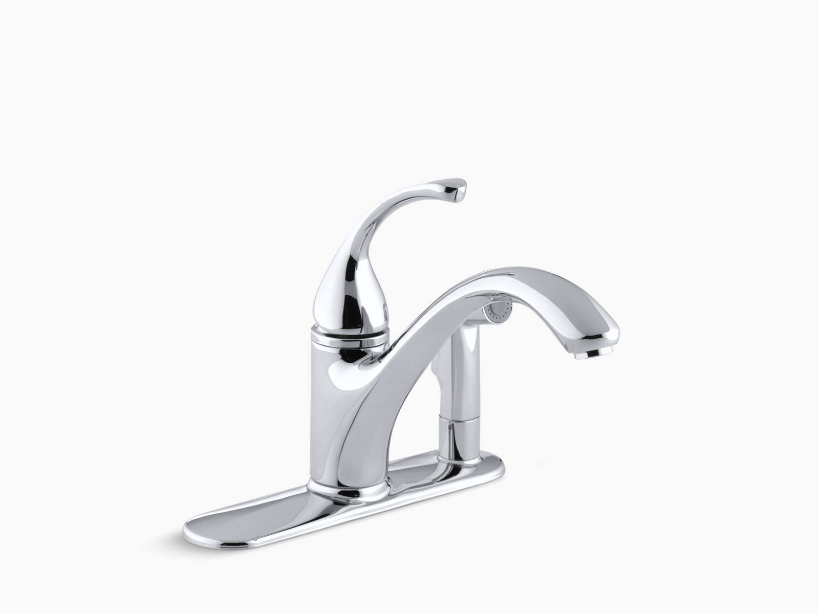 Kohler Forte Single Handle Kitchen Faucet - Polished Chrome 10413-CP