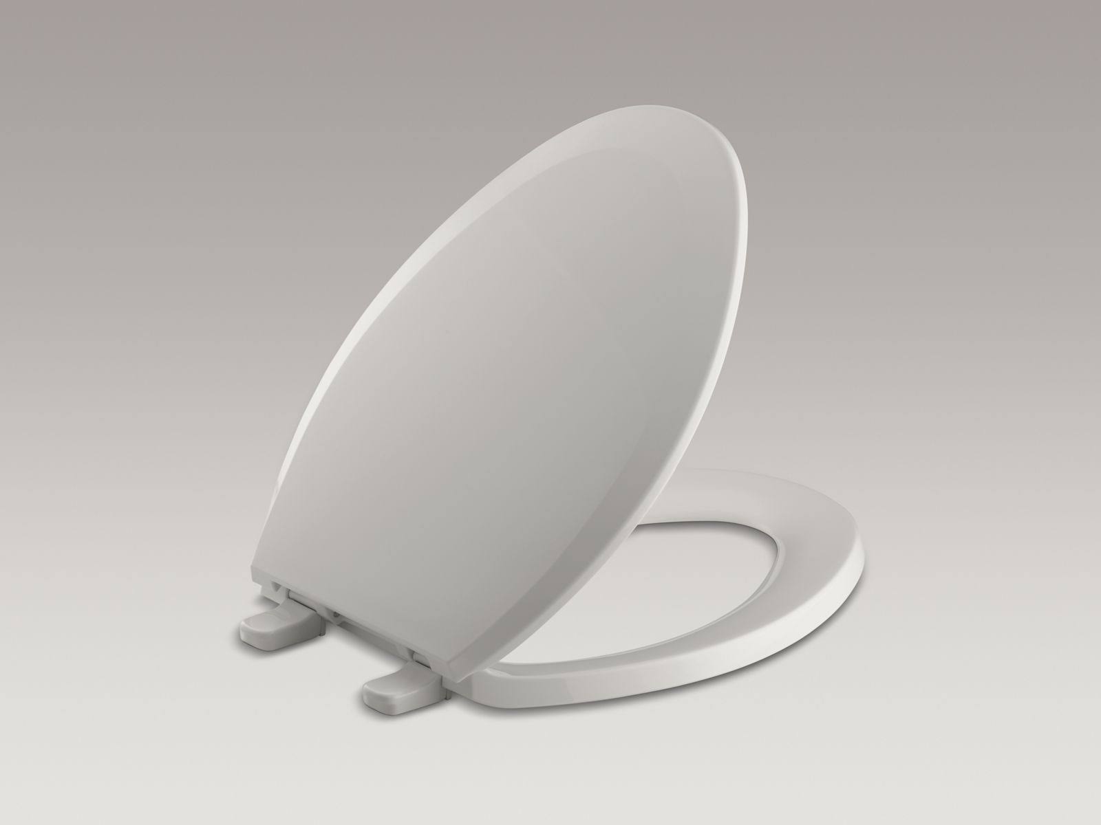Kohler 4652-56 Lustra with Quick-Release Hinges Elongated Toilet Seat - Tender Grey
