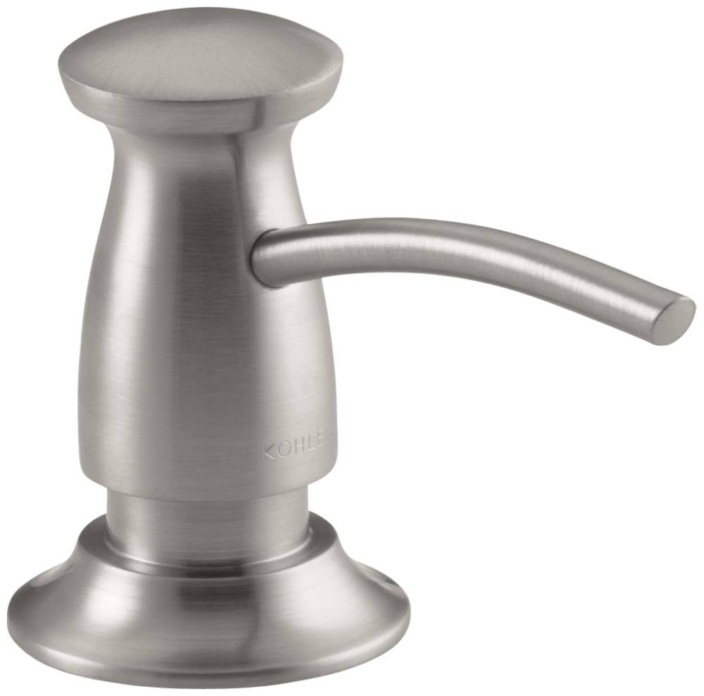 KOHLER K-1893-C-VS Transitional Design Soap/Lotion Dispenser, Vibrant Stainless
