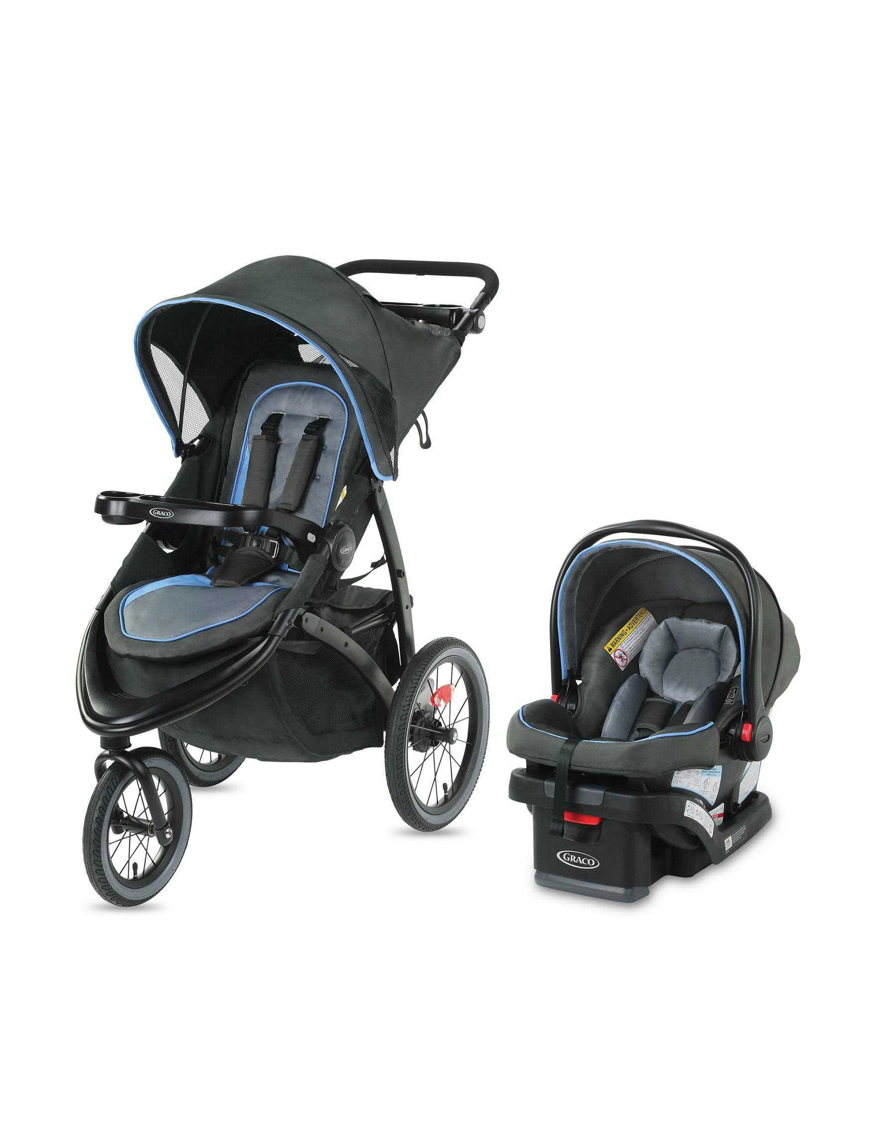 Graco Fastaction Jogger Lx Travel System Stroller, Cielo Blue