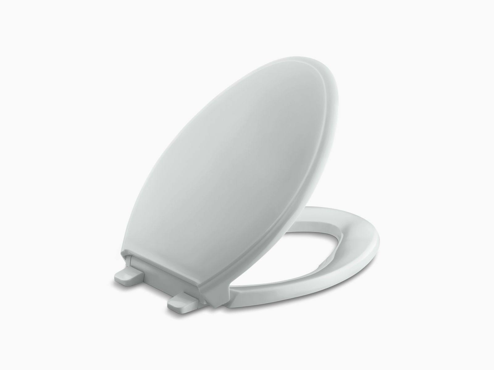 KOHLER K-4733-95 Glenbury Quiet-Close with Grip-Tight Elongated Toilet Seat - Ice Grey