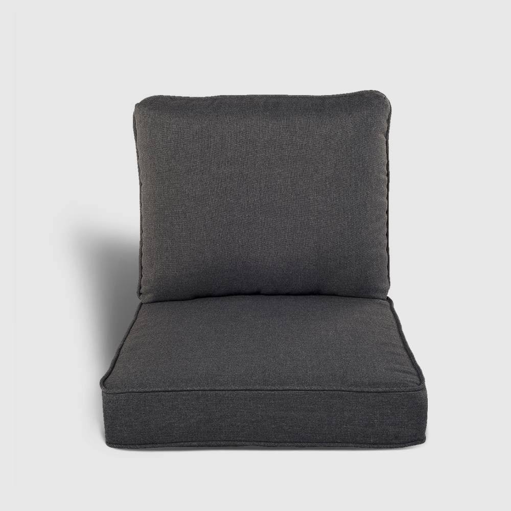 Rolston 2pc Outdoor Replacement Chair Cushion Set Charcoal - Haven Way