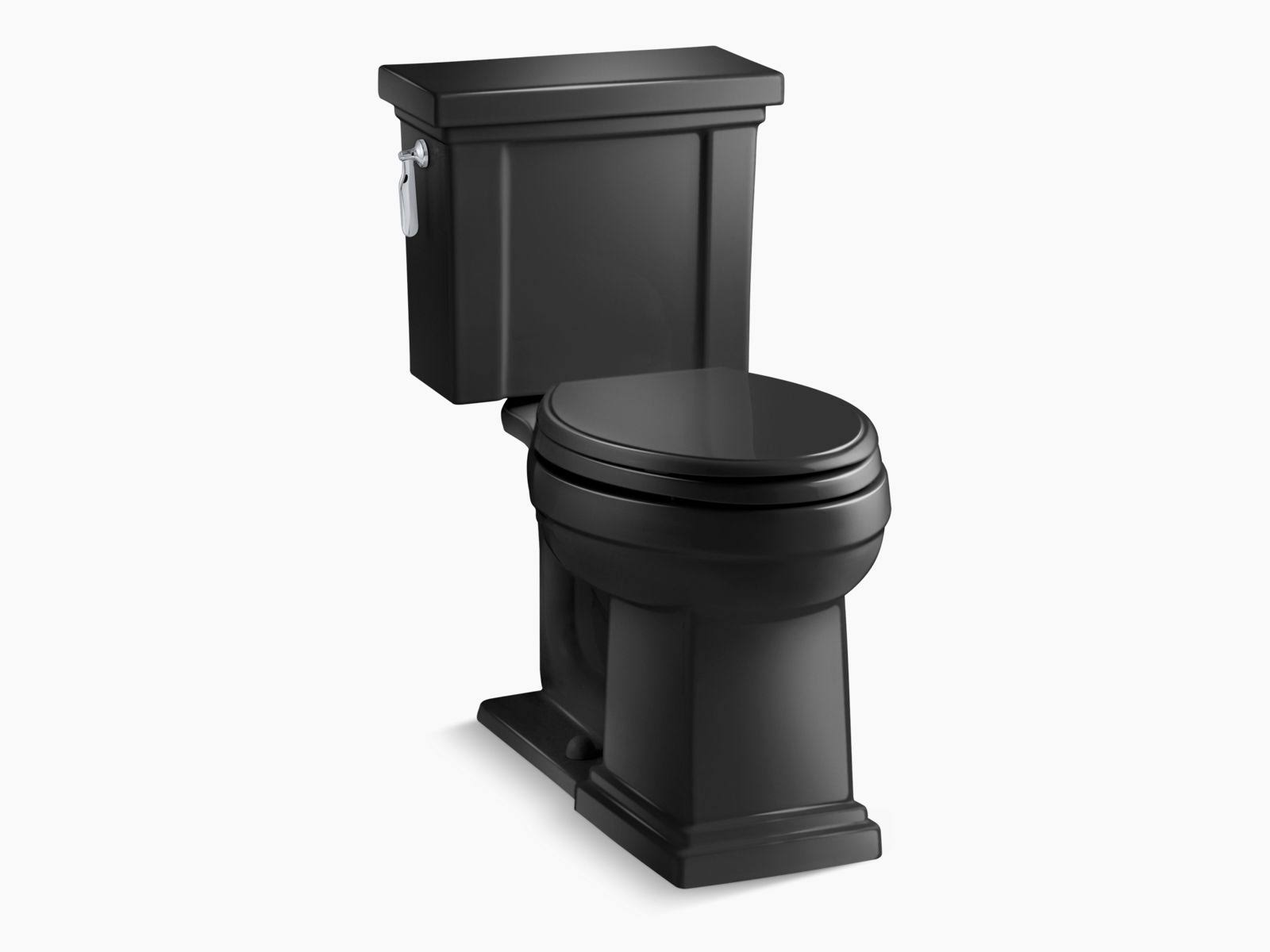 Kohler Tresham Koh3950-0 Two Piece Elongated Toilet, Black