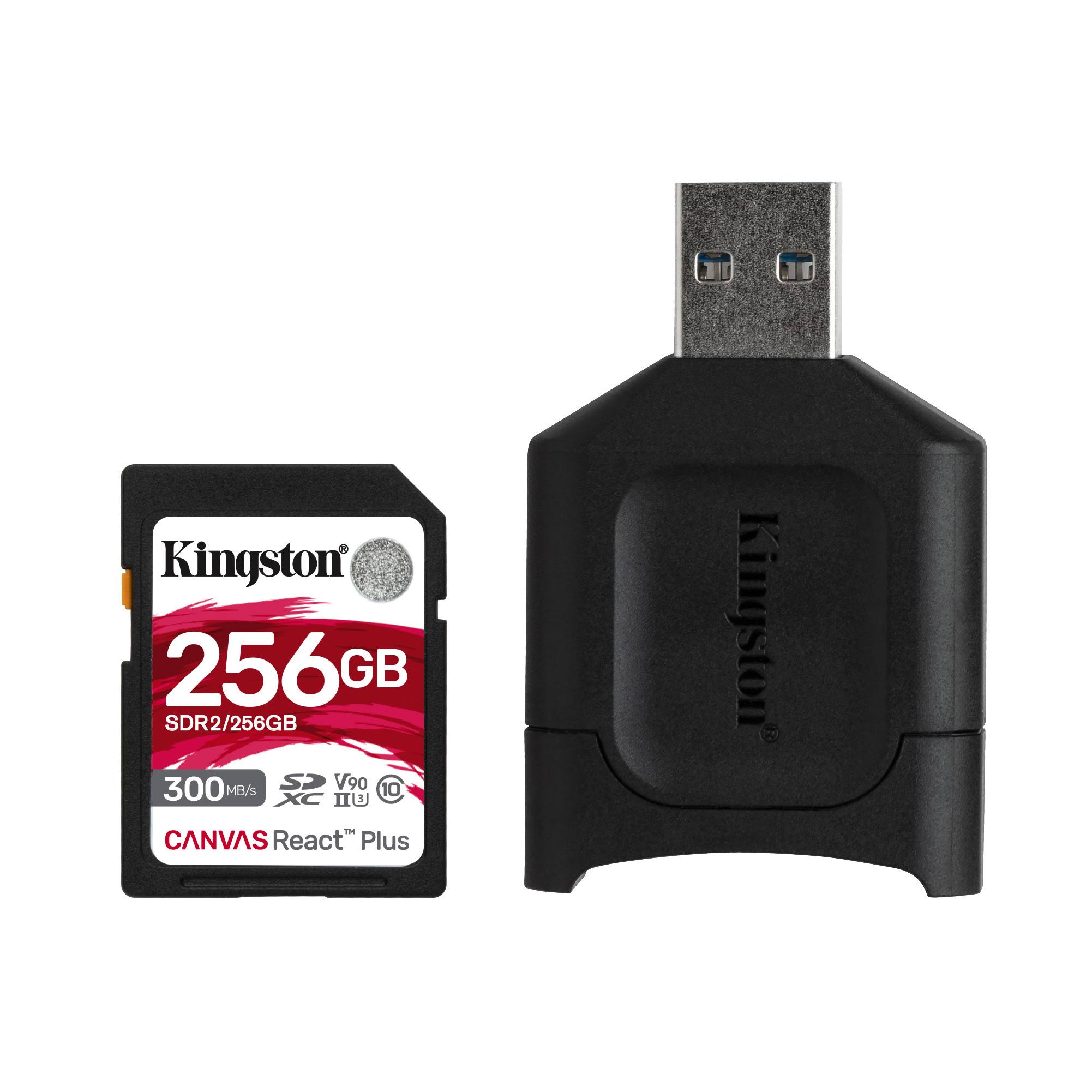 Kingston 256gb Canvas React Plus UHS-II SDXC Memory Card