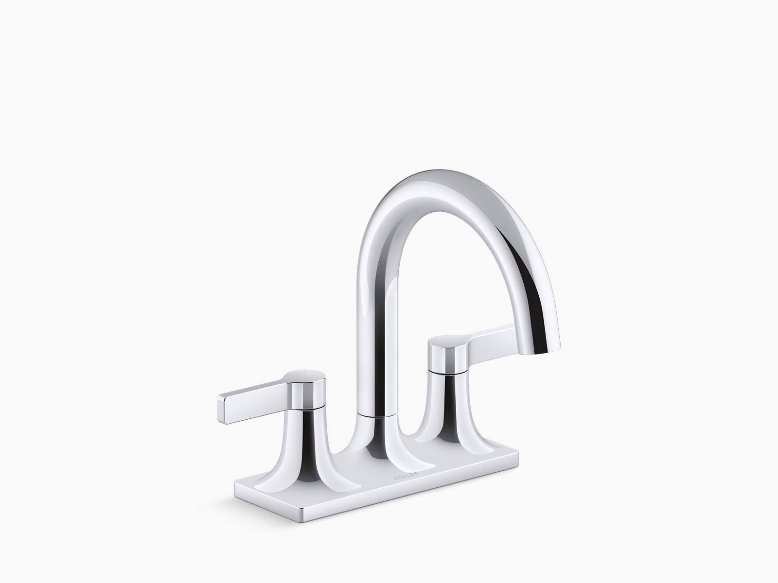 Venza 4 in. Centerset 2-Handle Bathroom Faucet in Polished Chrome