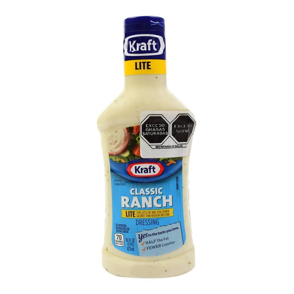 Aderezo Kraft Classic Ranch Lite 473 Ml
