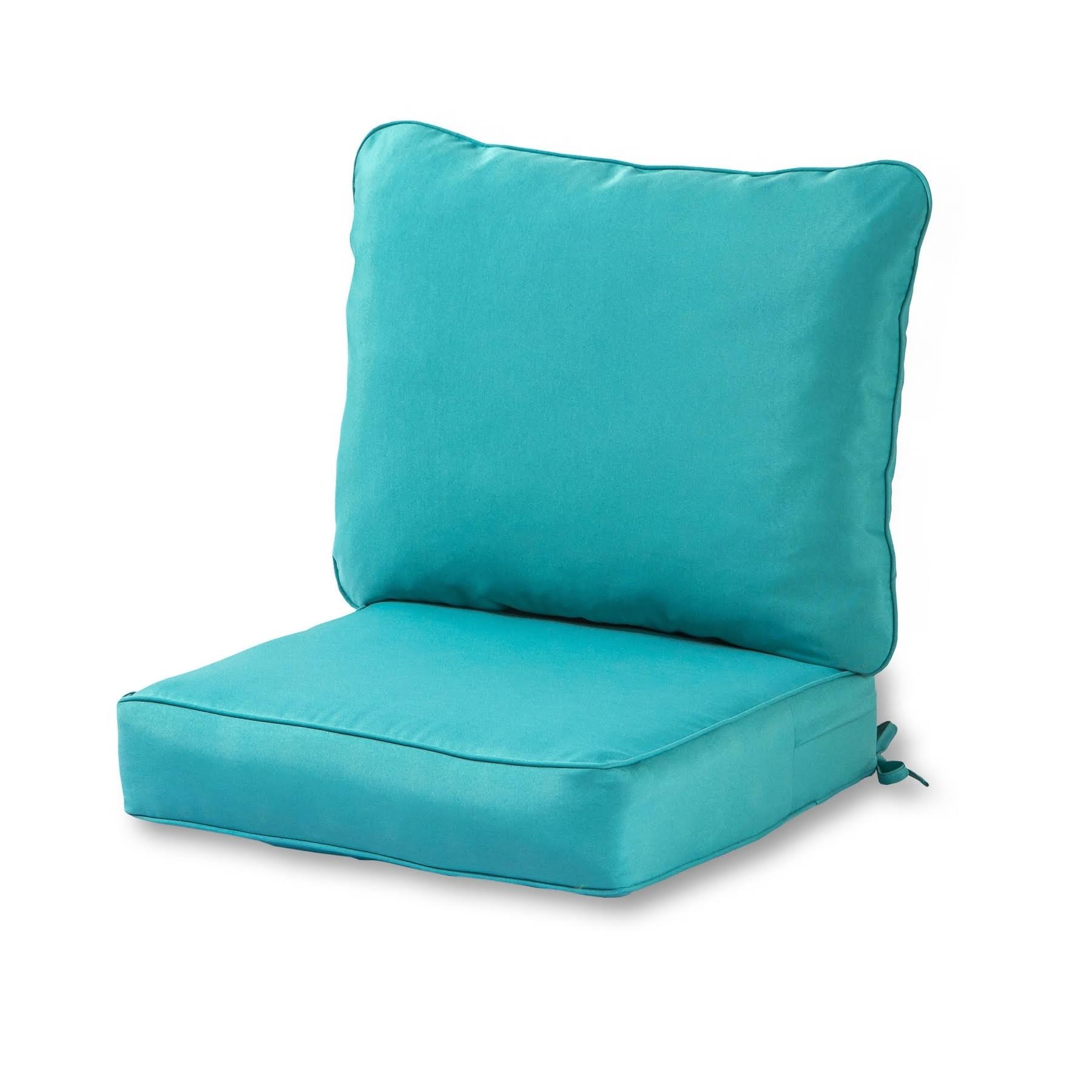 Elmington Deep Seat 25-inch Outdoor Back and Seat Cushion Set by Havenside Home - Teal
