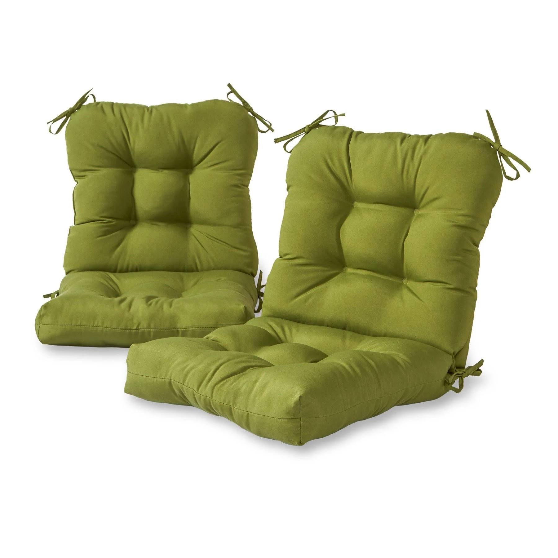 Greendale Home Fashions Outdoor Seat/Back Chair Cushion (Set of 2) Hunter