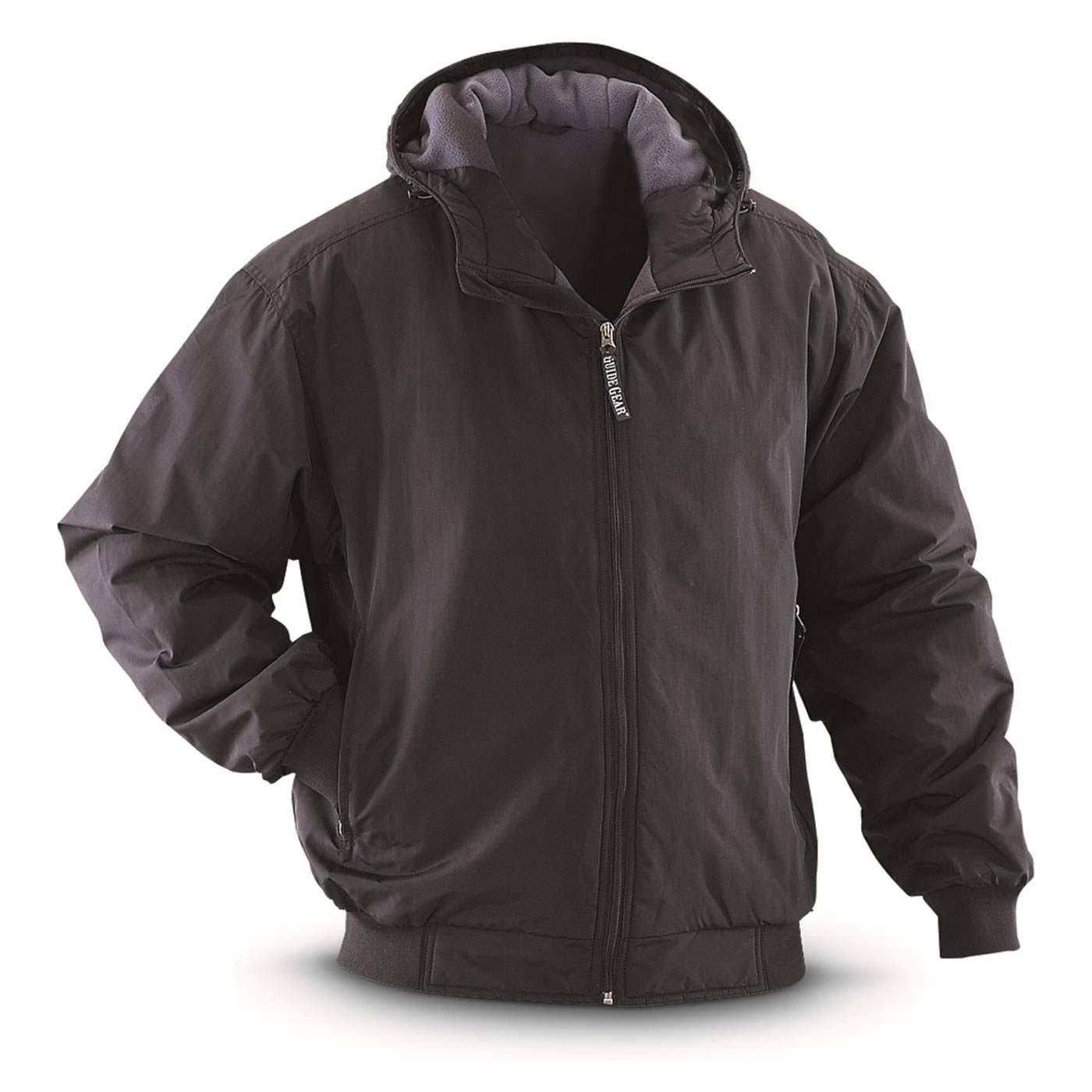 Guide Gear Men&s Hooded Cascade Jacket, Size: Medium, Black