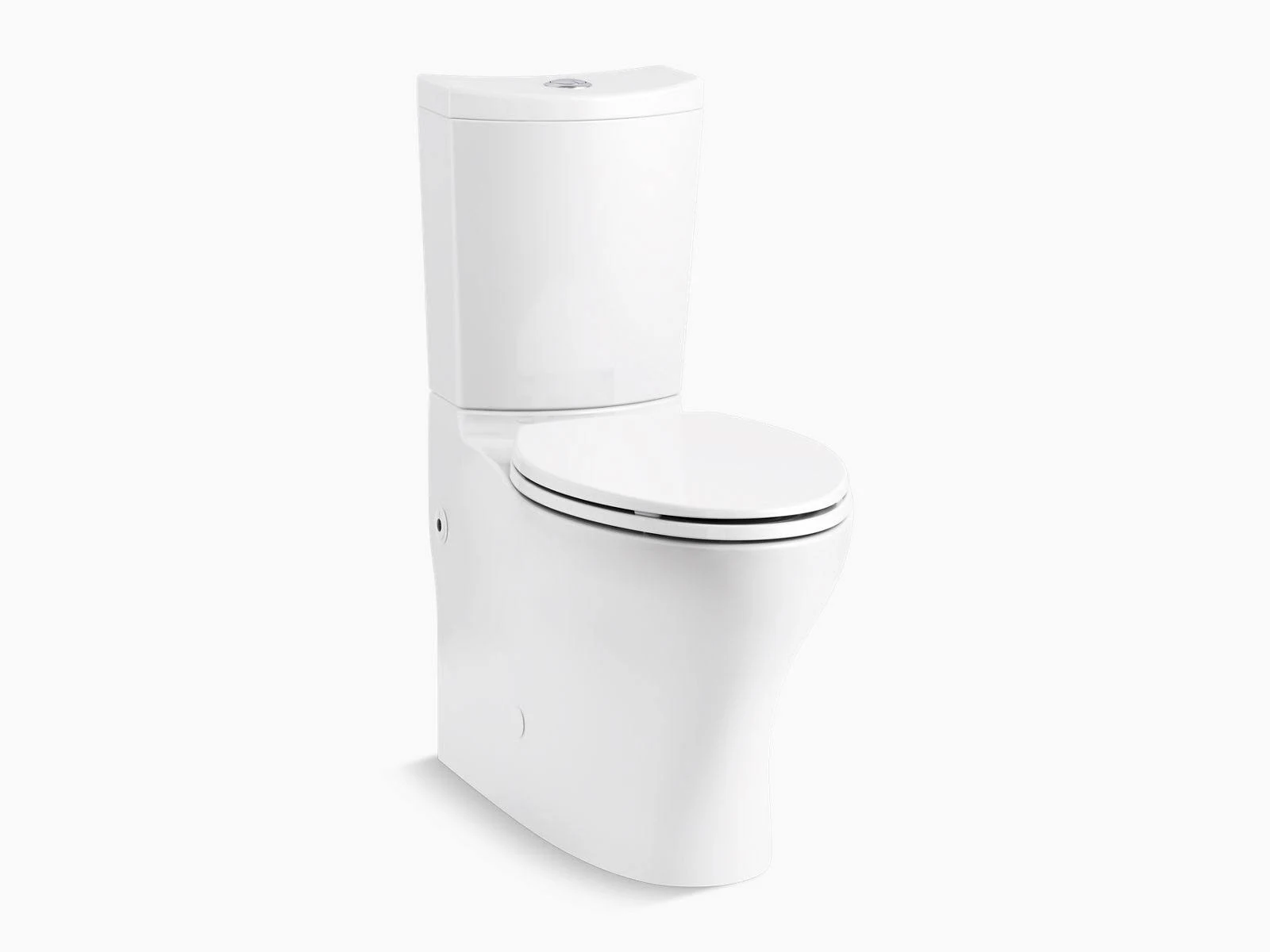 Persuade Curv 2-Piece 1.6/1.0 GPF Dual Flush Elongated Toilet in White, Seat Inc