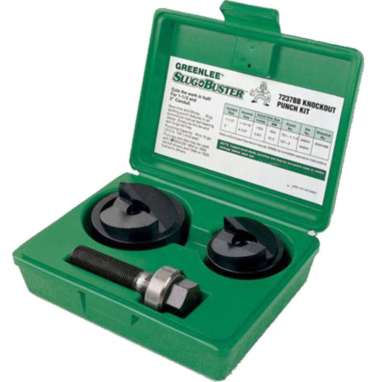 Greenlee 737BB Knockout Punch Kit, 1-1/2in and 2in