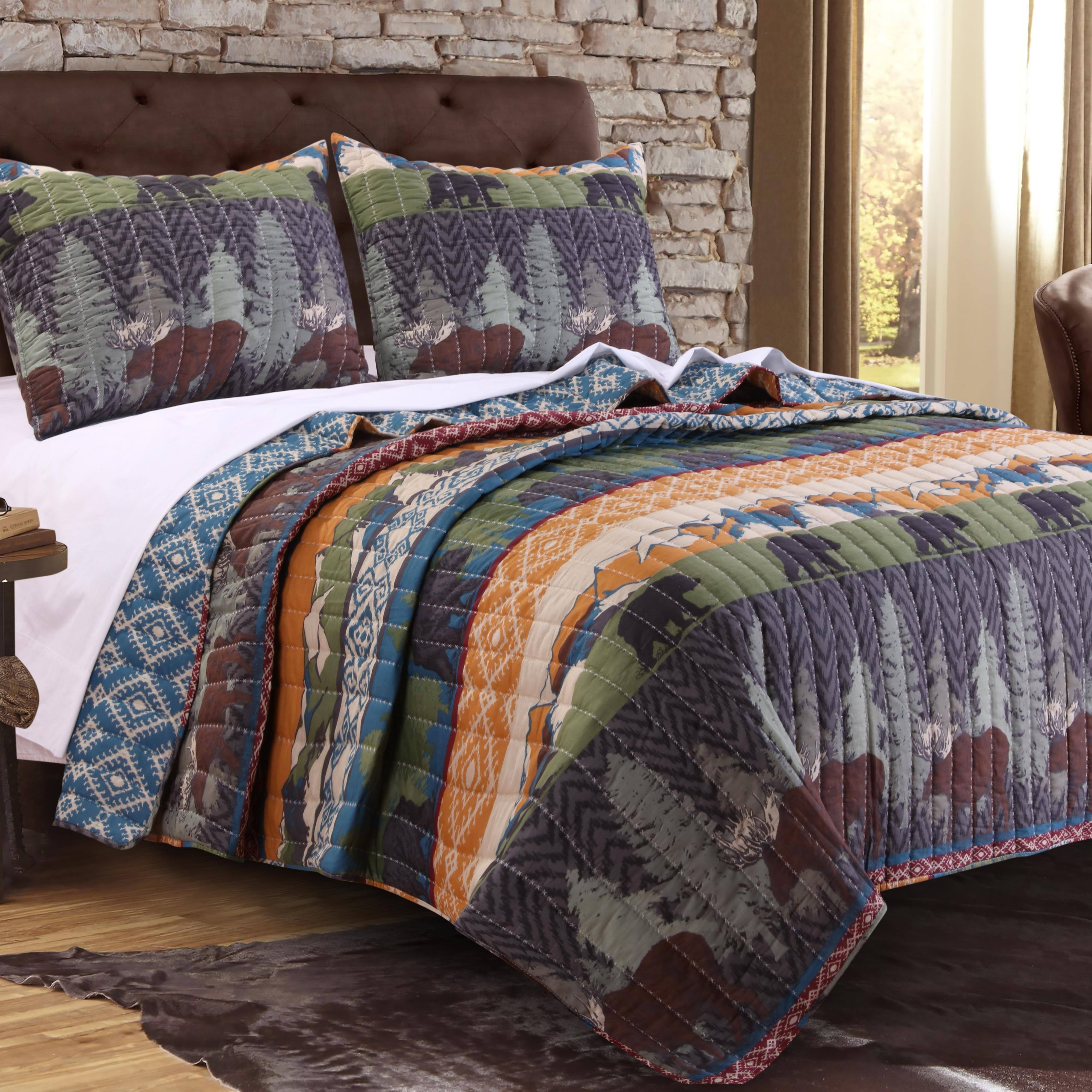 Black Bear Lodge Quilt Set, Full/Queen