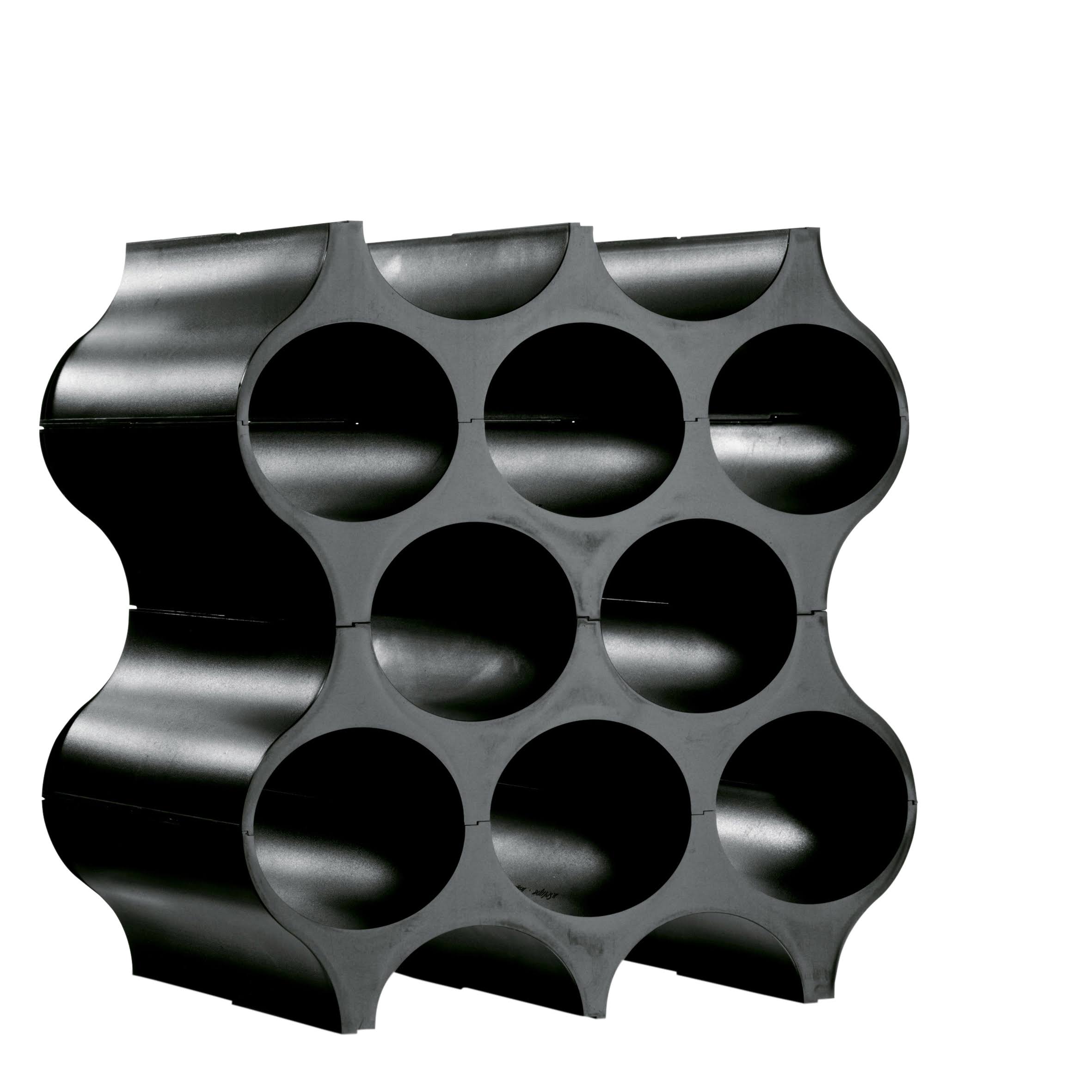 Koziol Set-Up, Bottle Rack, Solid Black, 3596526