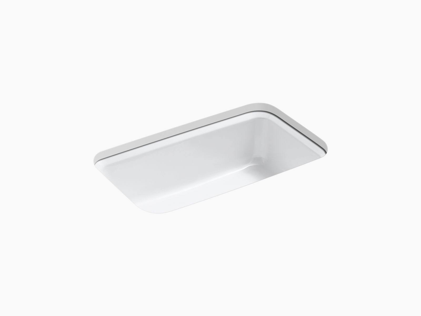 Kohler K-5832-5U-0 Bakersfield Kitchen Sink White