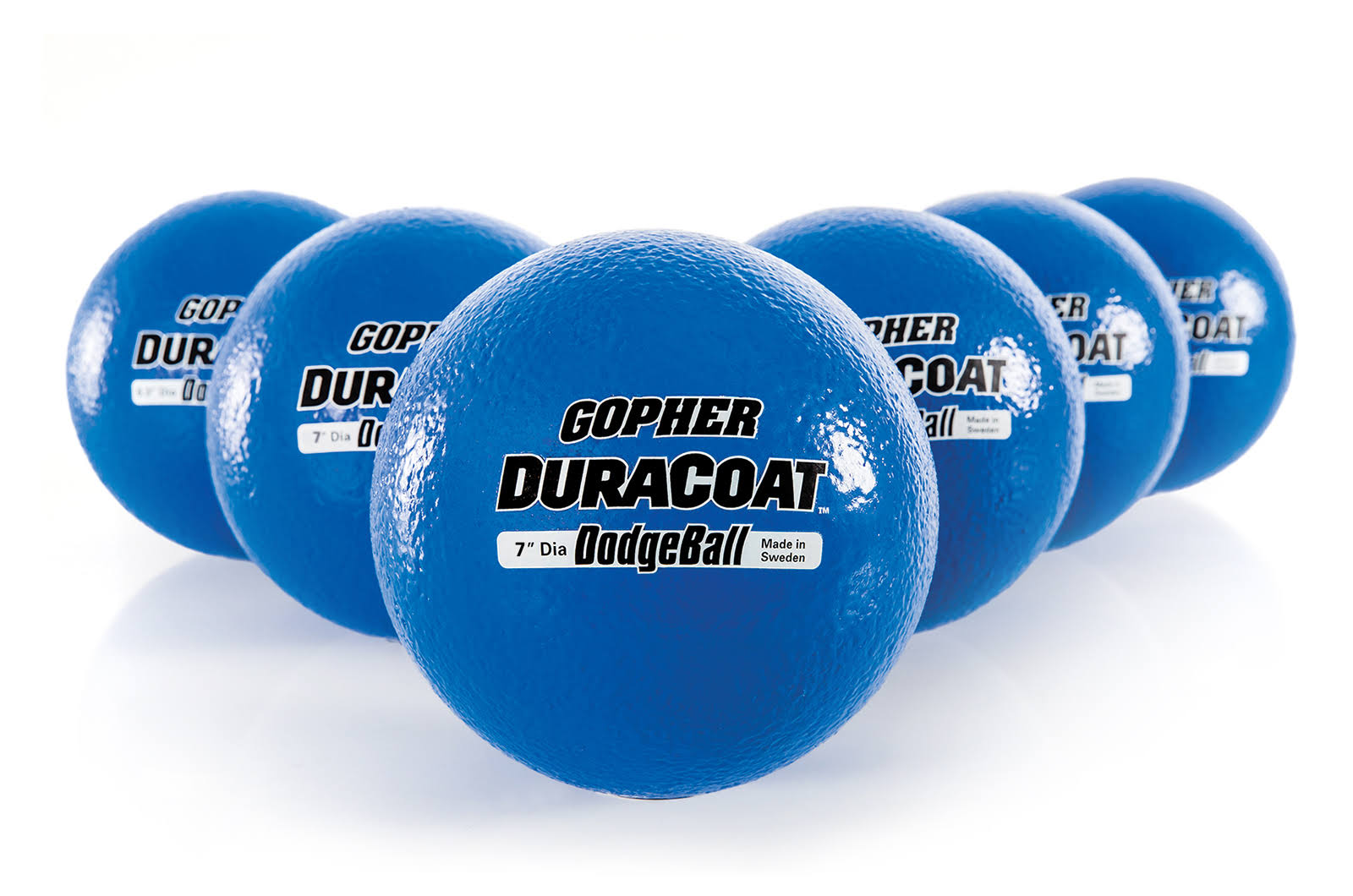 Rainbow Duracoat Dodgeballs - Blue 7x22 Diameter